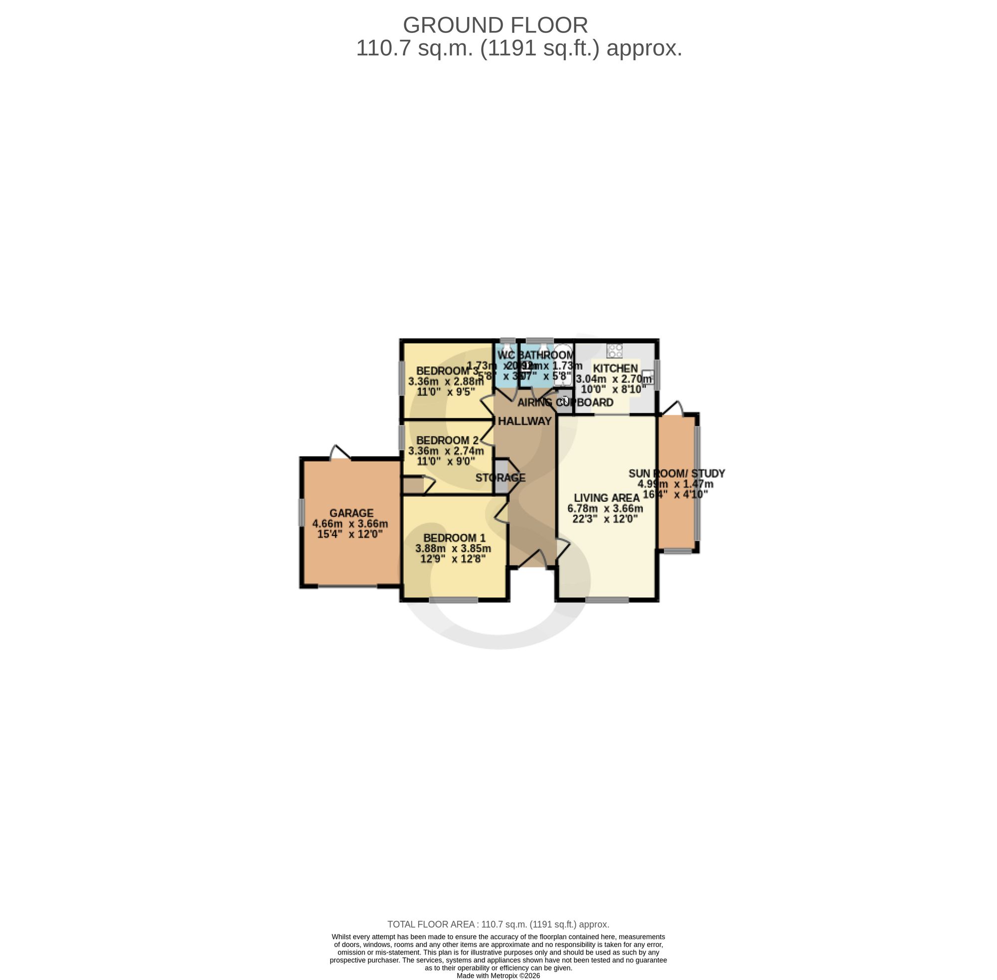 L'Abri, Jersey floorplan
