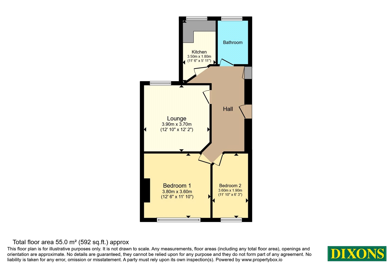 Flat D, 827, Warwick Road, West Midlands floorplan