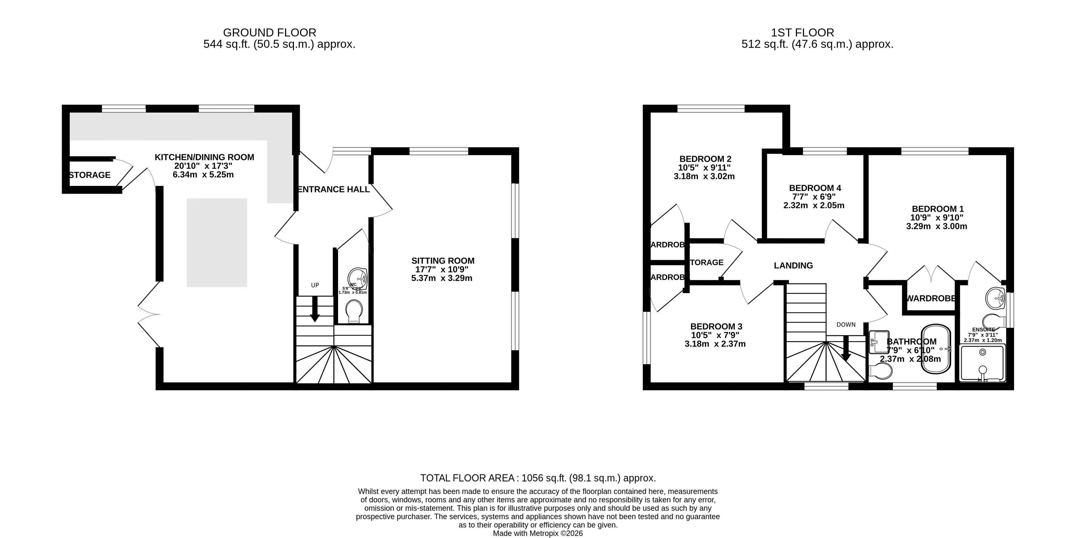 5, Shadow Walk, Weston-Super-Mare floorplan