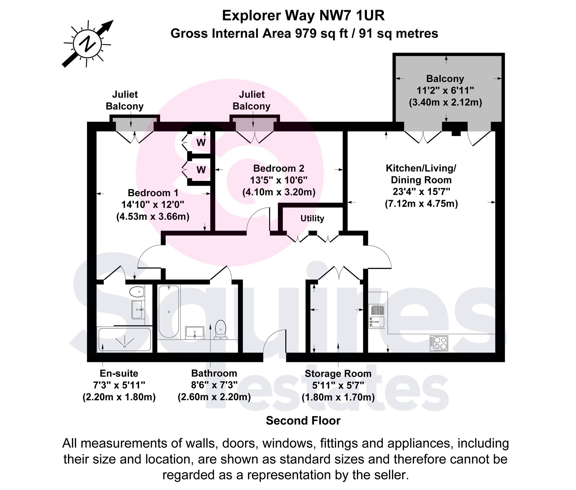 Apt 11, 3 Explorer Way, London floorplan