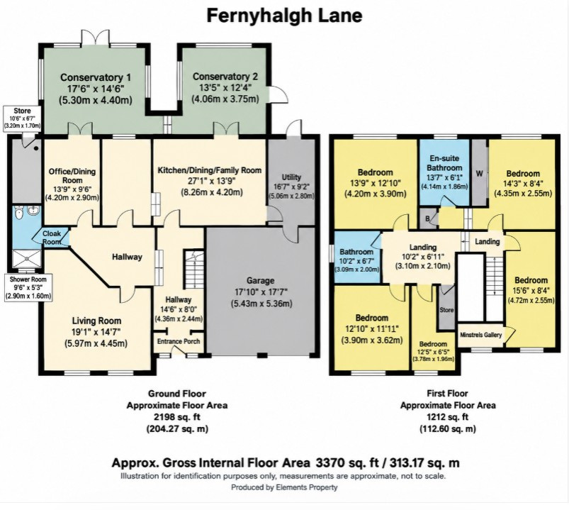 Rosedale,, Fernyhalgh Lane, Fulwood floorplan