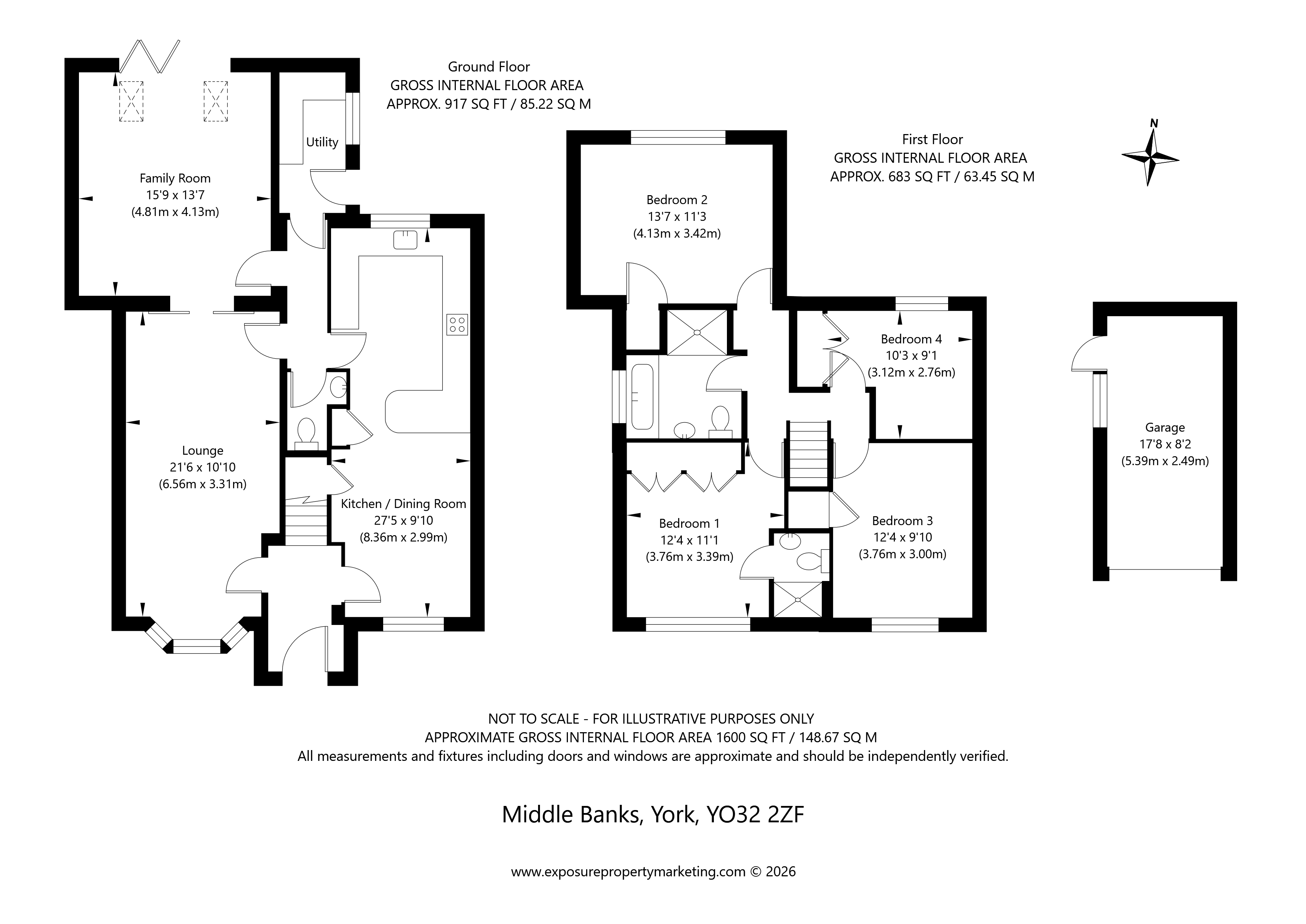 Middle Banks, York floorplan