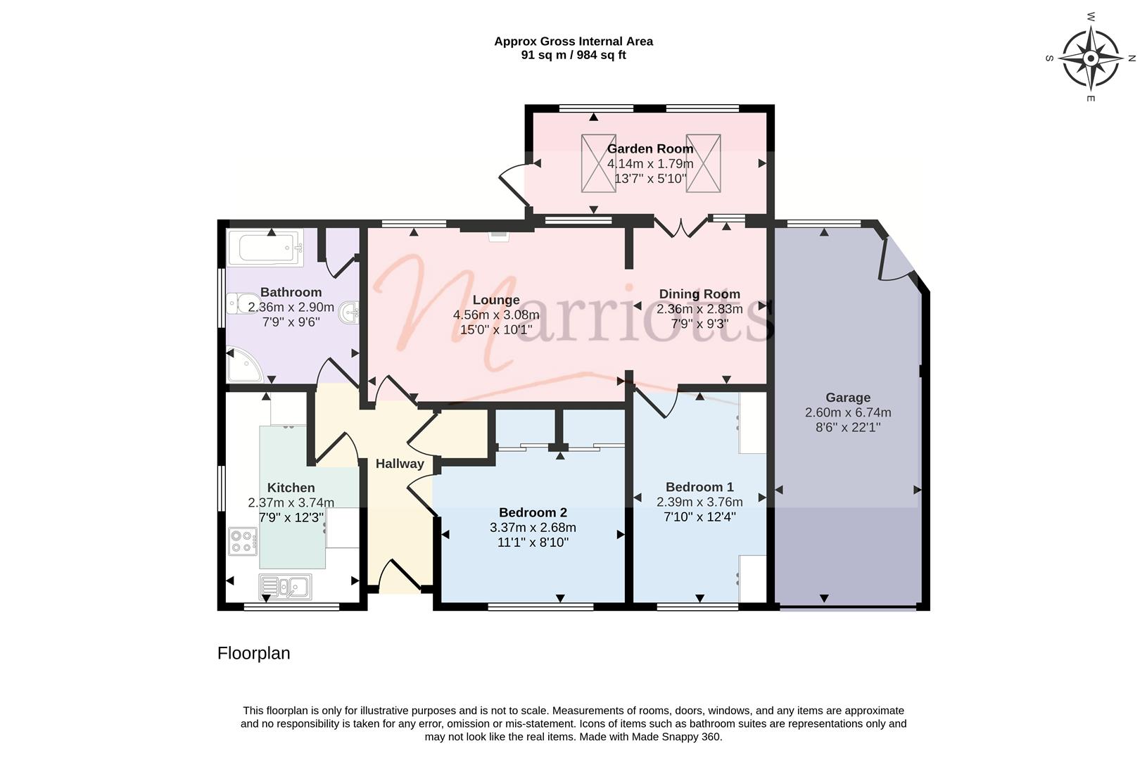 41, Jenned Road, Nottingham floorplan