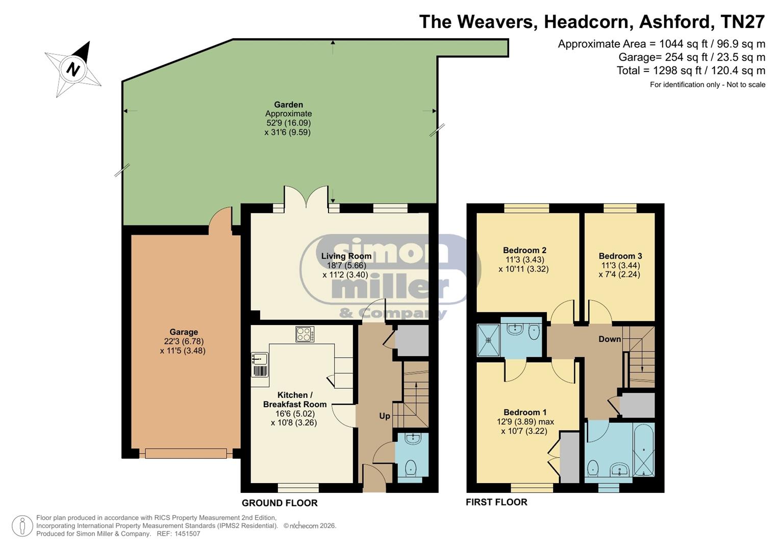 17, The Weavers, Ashford floorplan