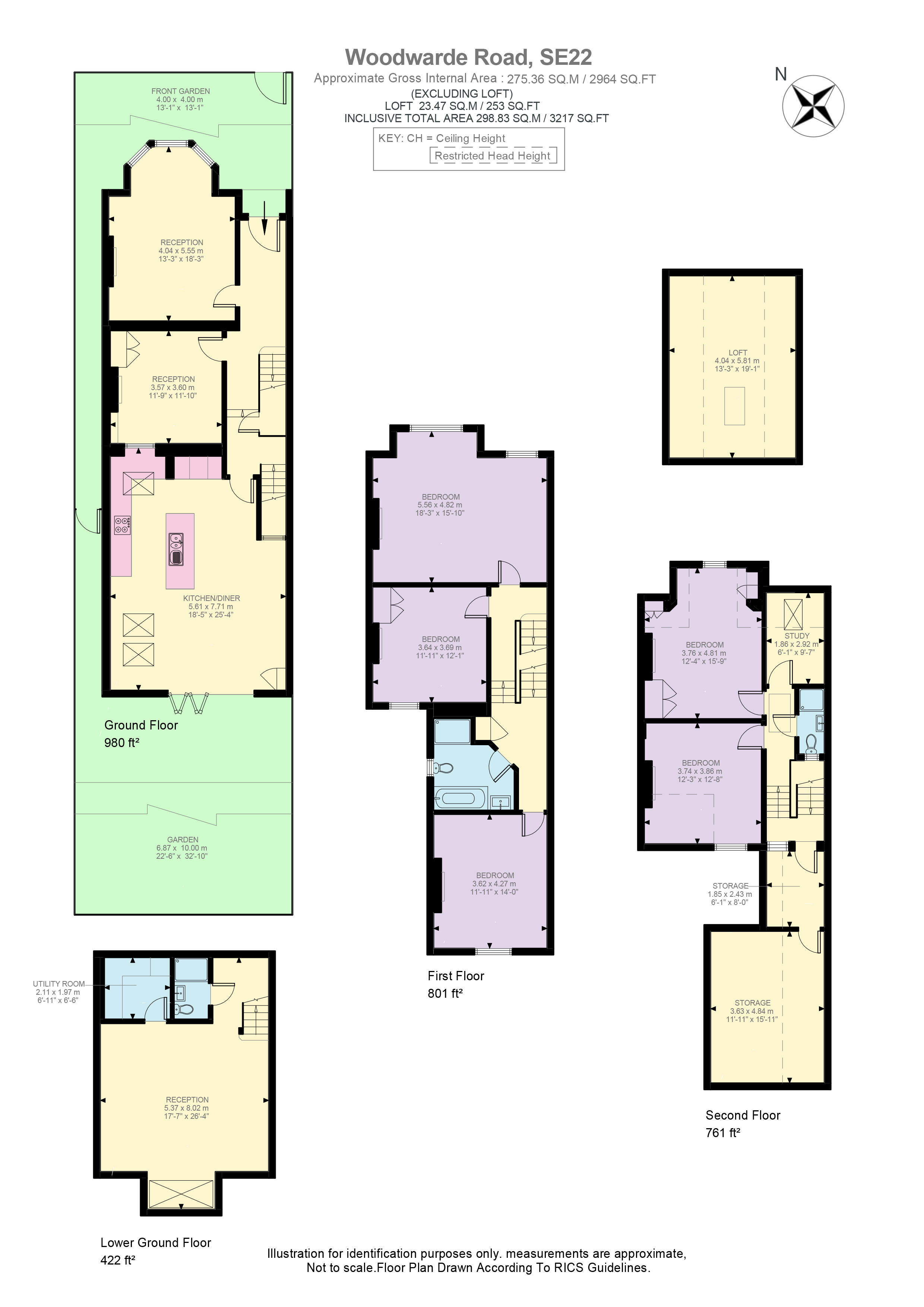 7, Woodwarde Road, London floorplan