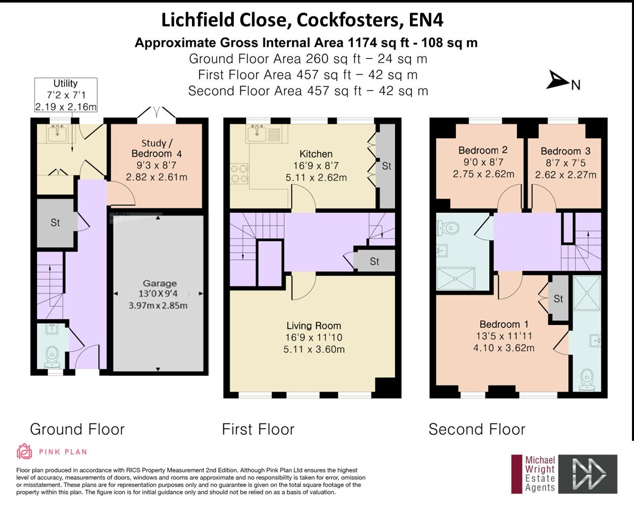 6, Lichfield Close, Cockfosters floorplan