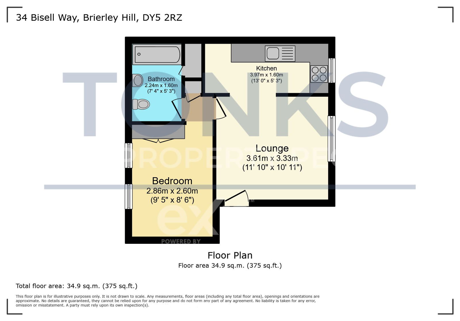 34, Bisell Way, Brierley Hill floorplan