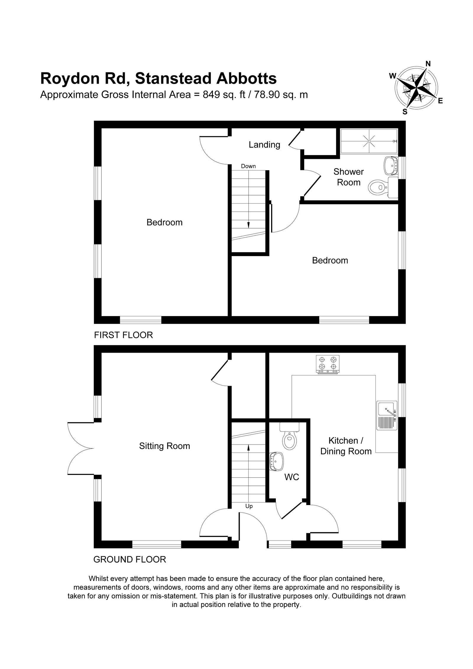 67b, Roydon Road, Stanstead Abbotts floorplan