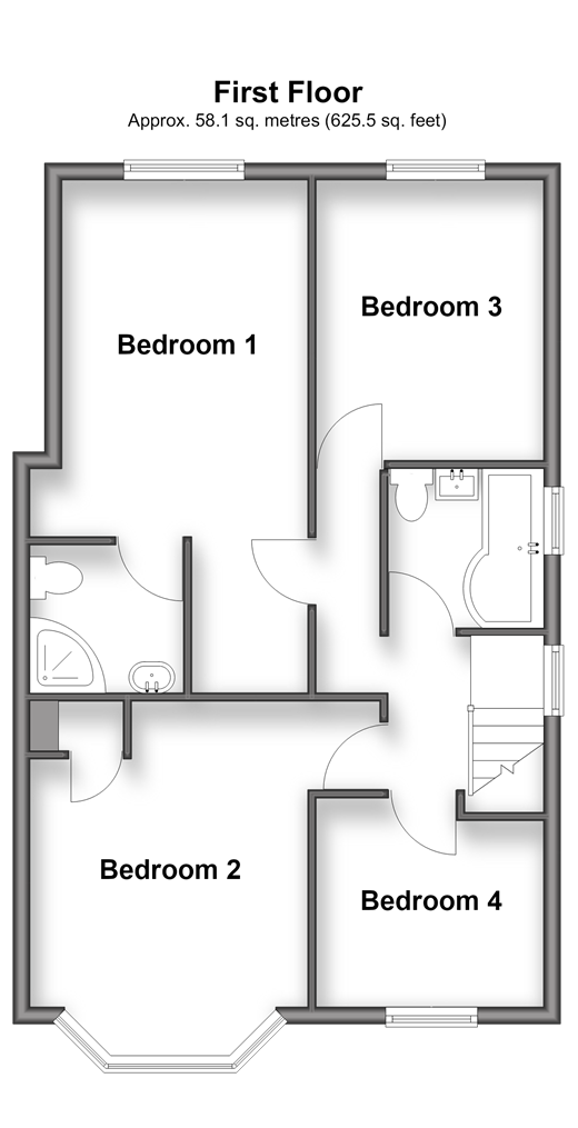 Dashmonden Close Wainscott, Rochester floorplan