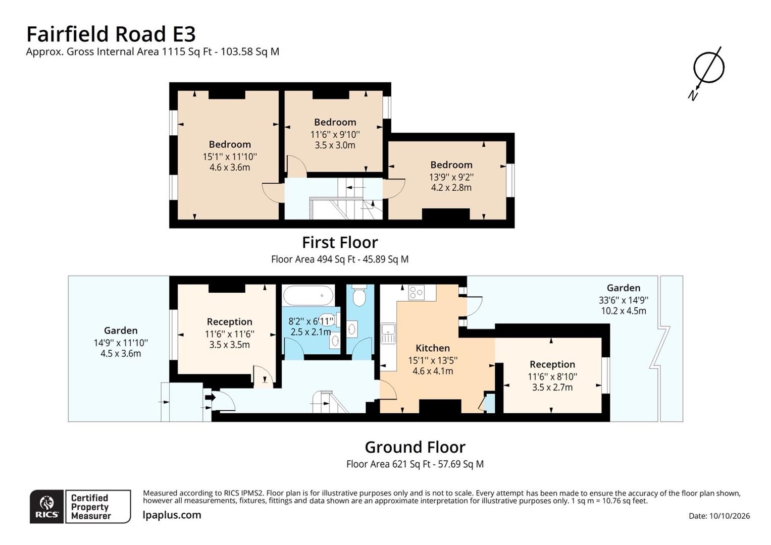 35, Fairfield Road, London floorplan