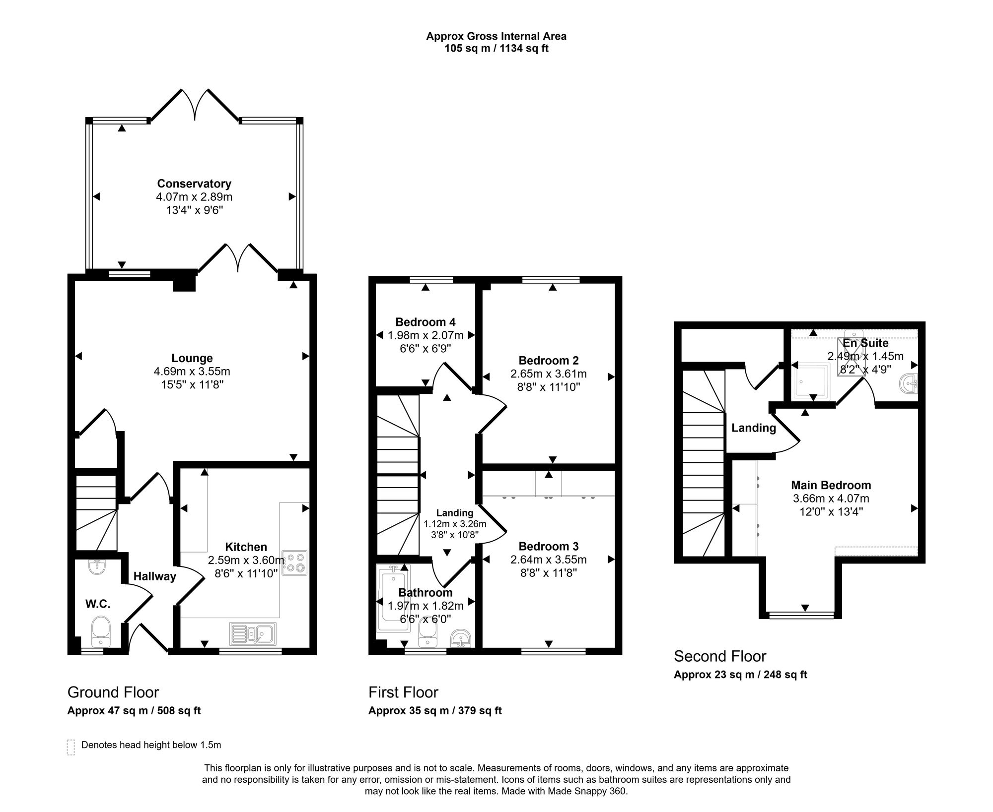 4 Appleton Grove, Wigan floorplan