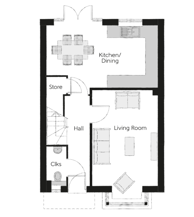 'The Chandler', Sapphire Fields, Great Dunmow floorplan