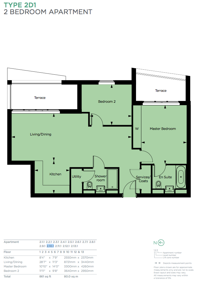 2 Bedrooms Flat for sale in Vista, Cascades, Chelsea Bridge, London SW11