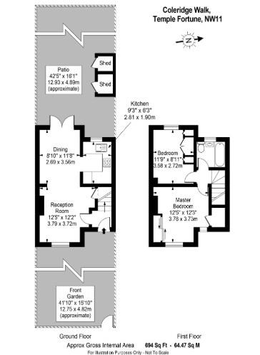 12, Coleridge Walk, London floorplan