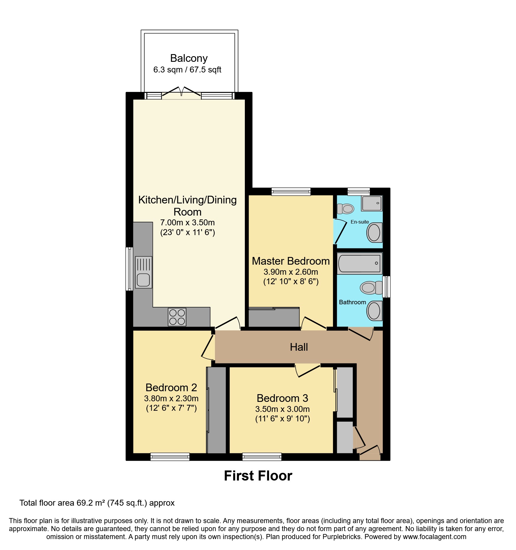 Flat 5, Magenta Lodge, Summer Close, London floorplan