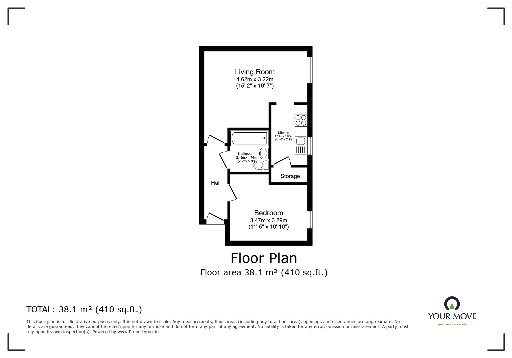 Apartment 220 Bridgewater View,, Anson Street, Manchester floorplan
