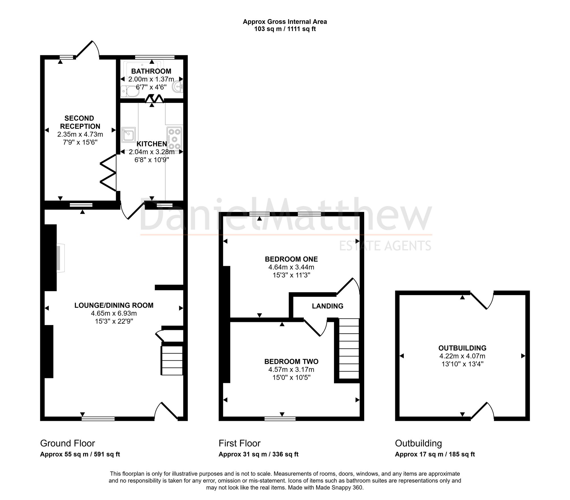 2 Park Terrace, Bridgend floorplan