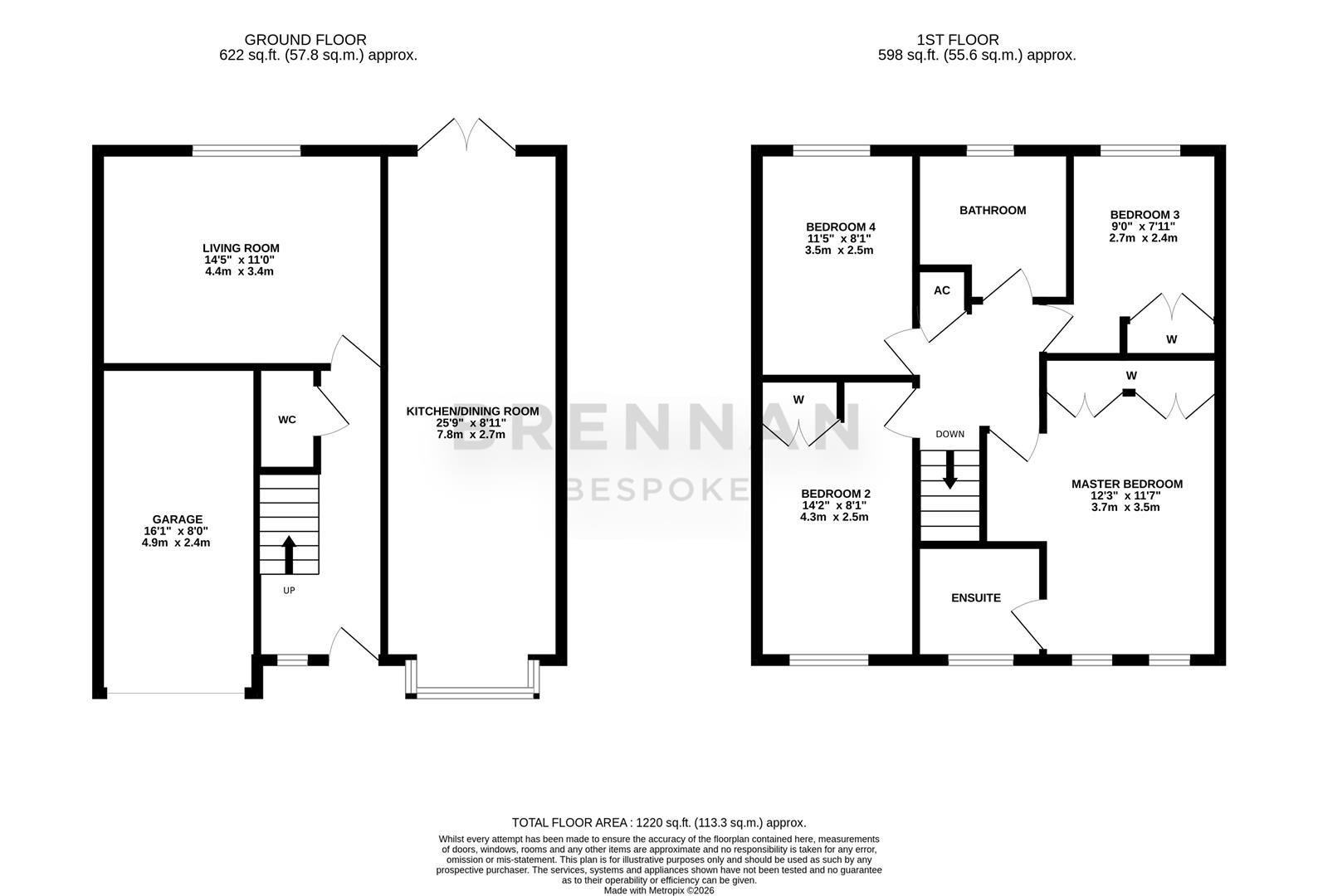 19, Keld Close, Corby floorplan