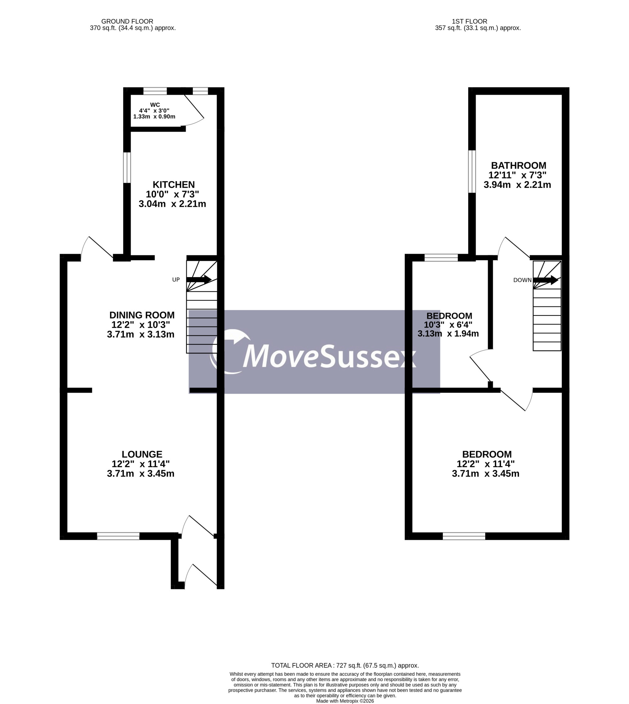 6, The Croft, Hailsham floorplan