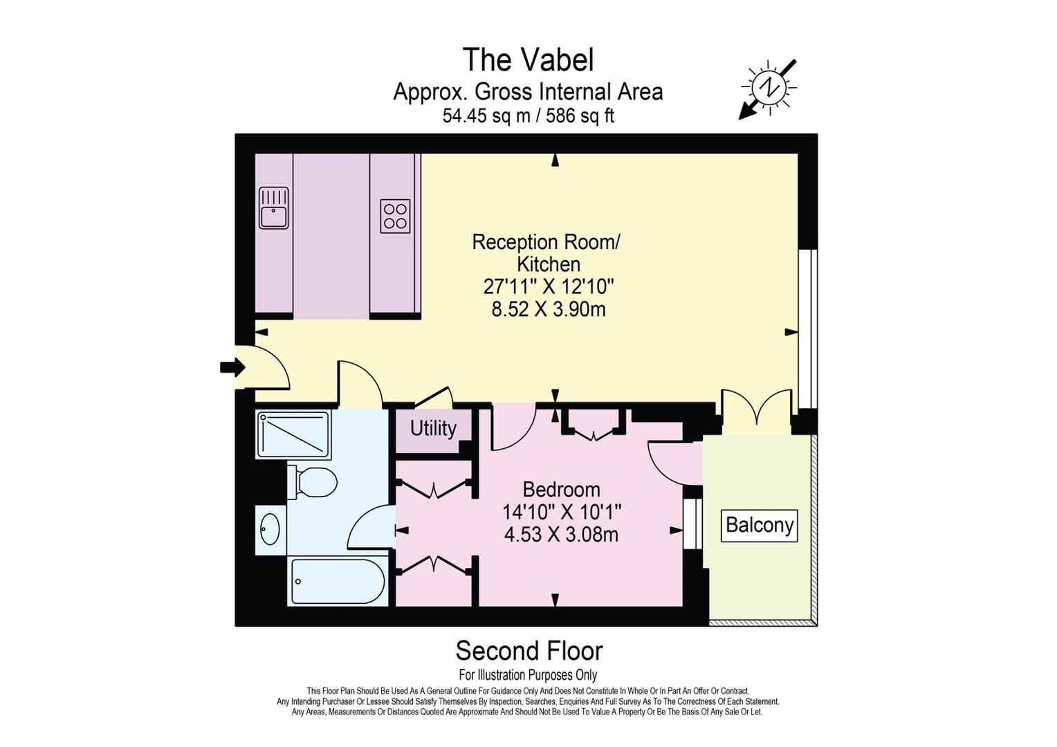 Apartment 8,, The Vabel, London floorplan