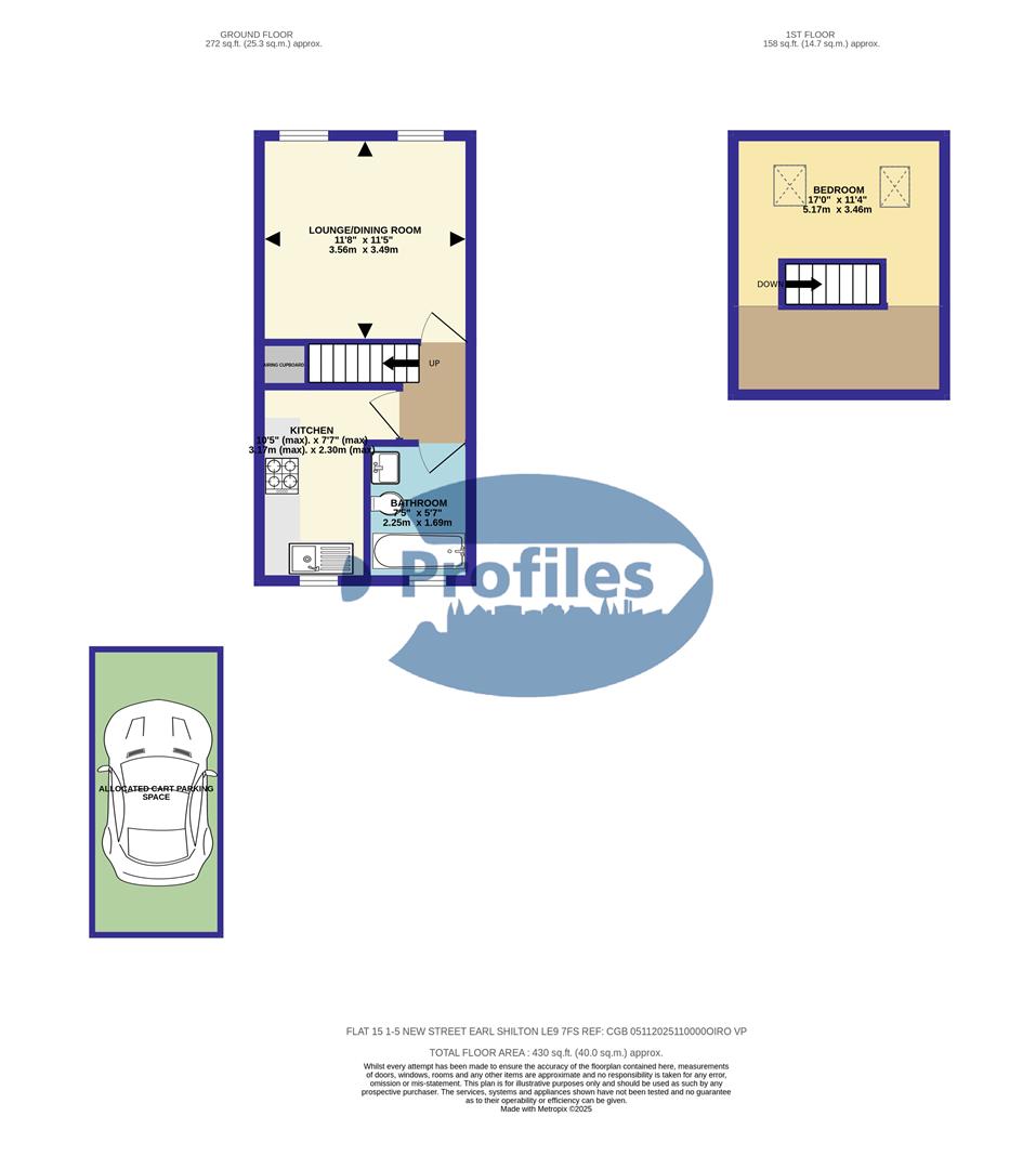 Flat 5, 1-5, New Street, Leicester floorplan