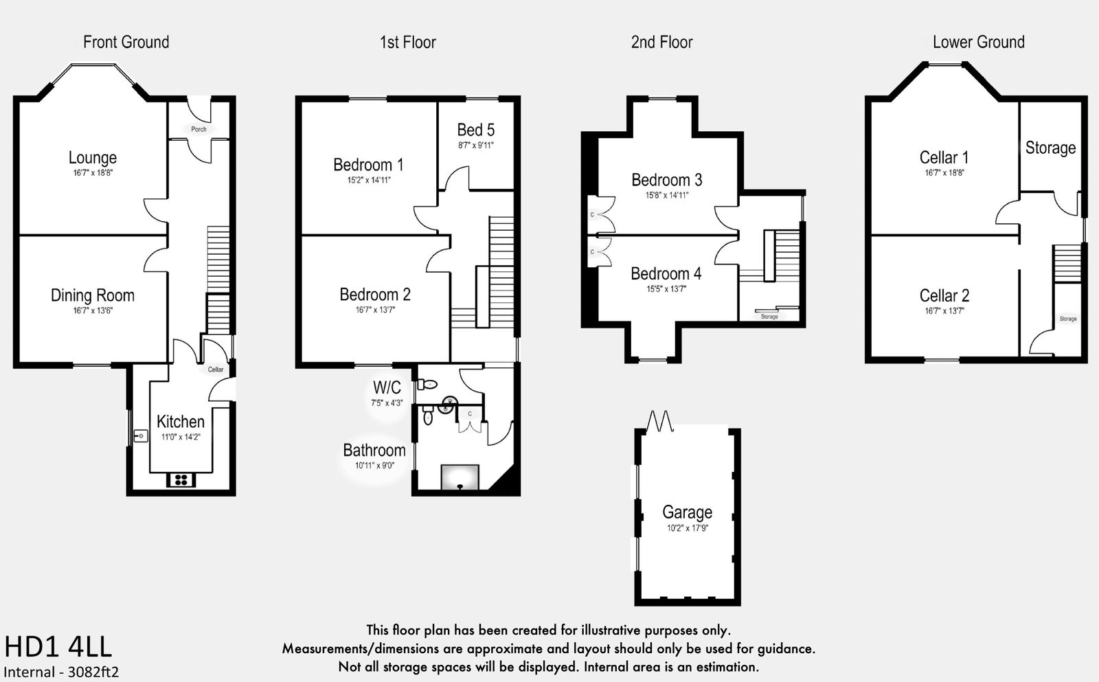 40, Clifton Road, Huddersfield floorplan
