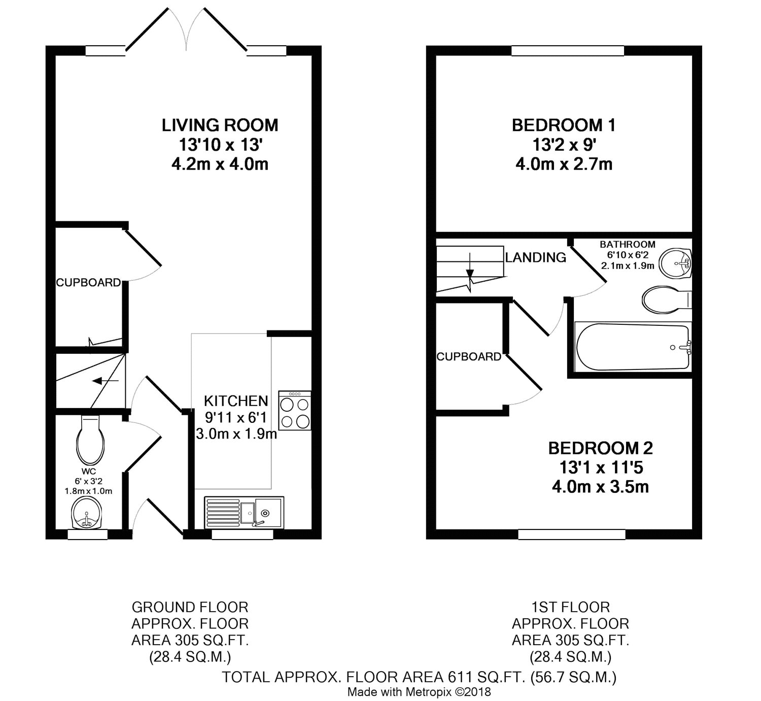 2 Bedrooms Semi-detached house for sale in Jackson Way, Wick, Littlehampton BN17