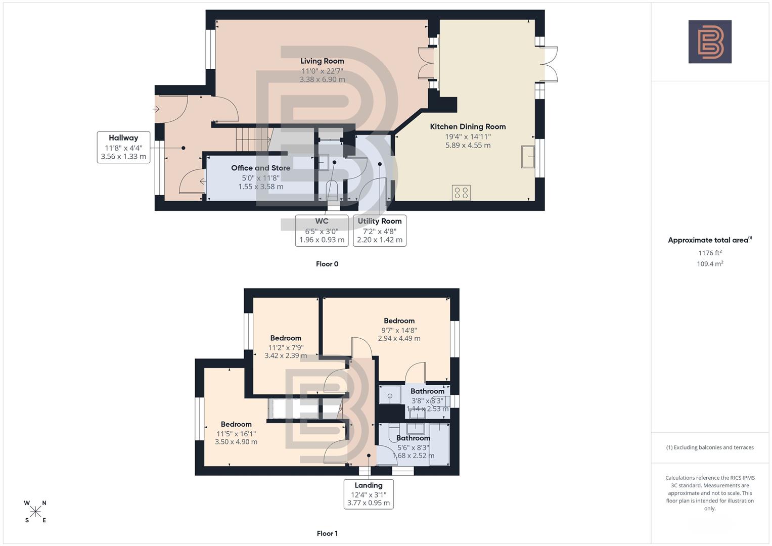 4, Okement Grove, Rugby floorplan