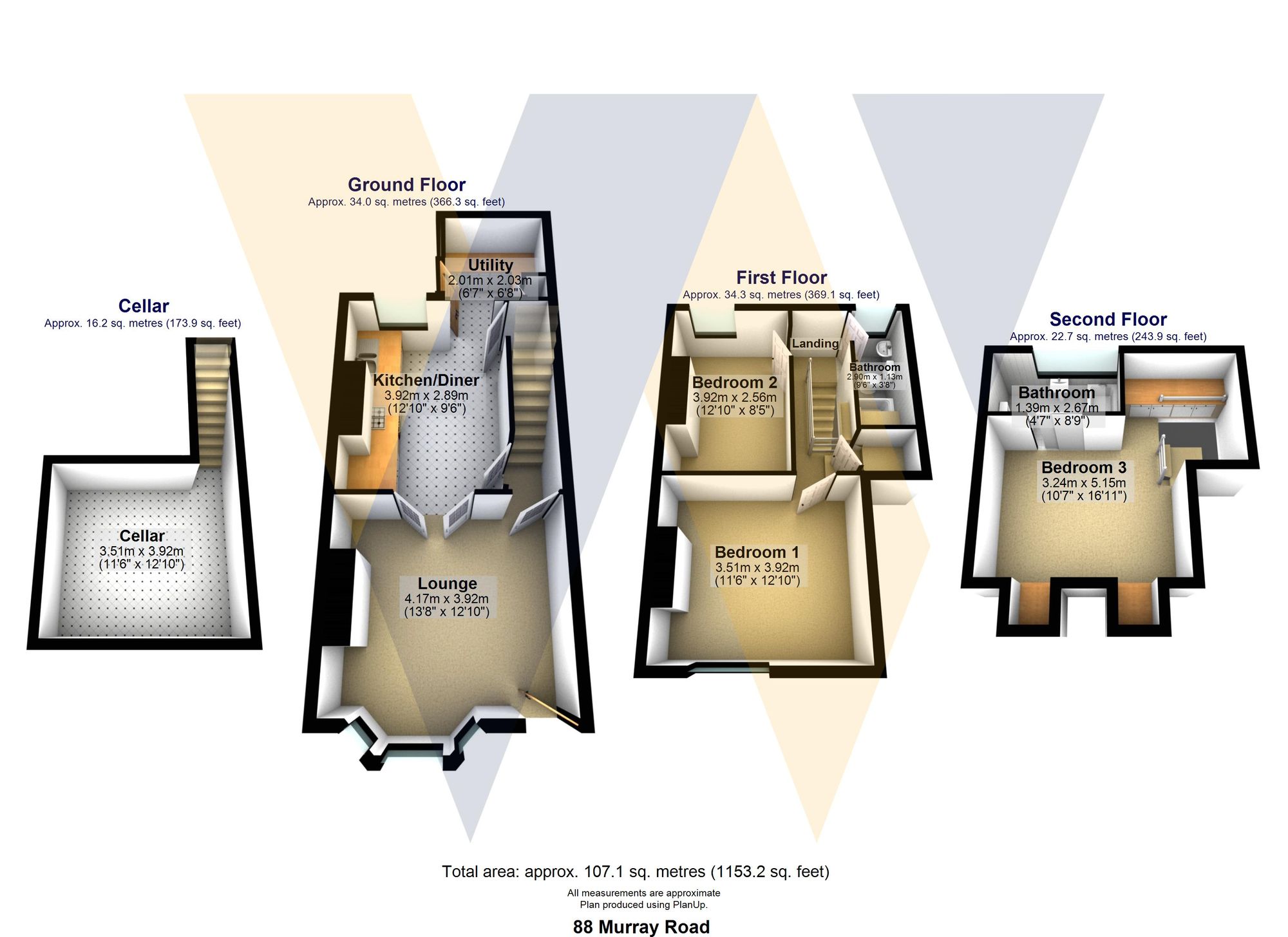 88 Murray Road, Sheffield floorplan