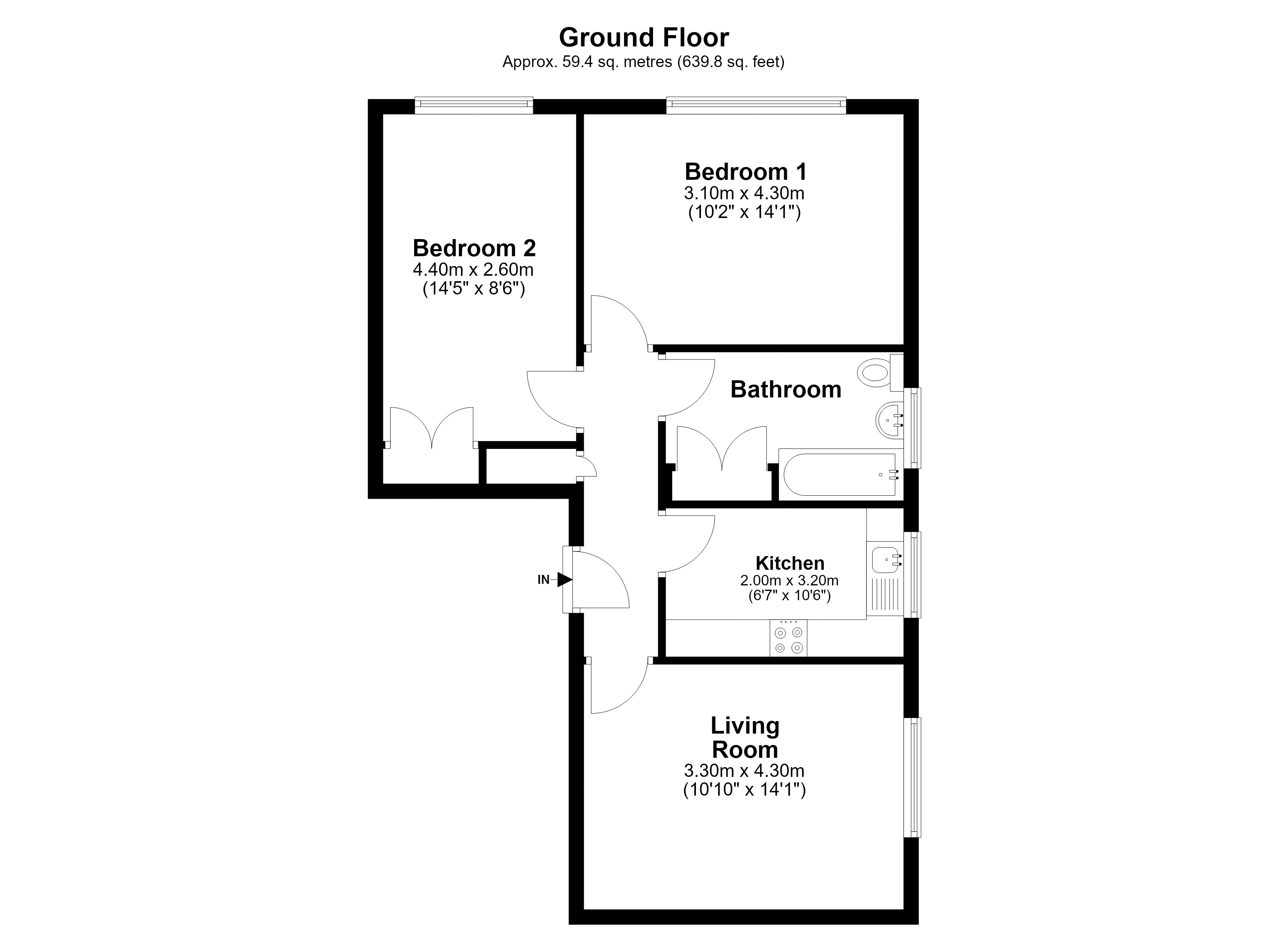 Upton Dene, Sutton floorplan