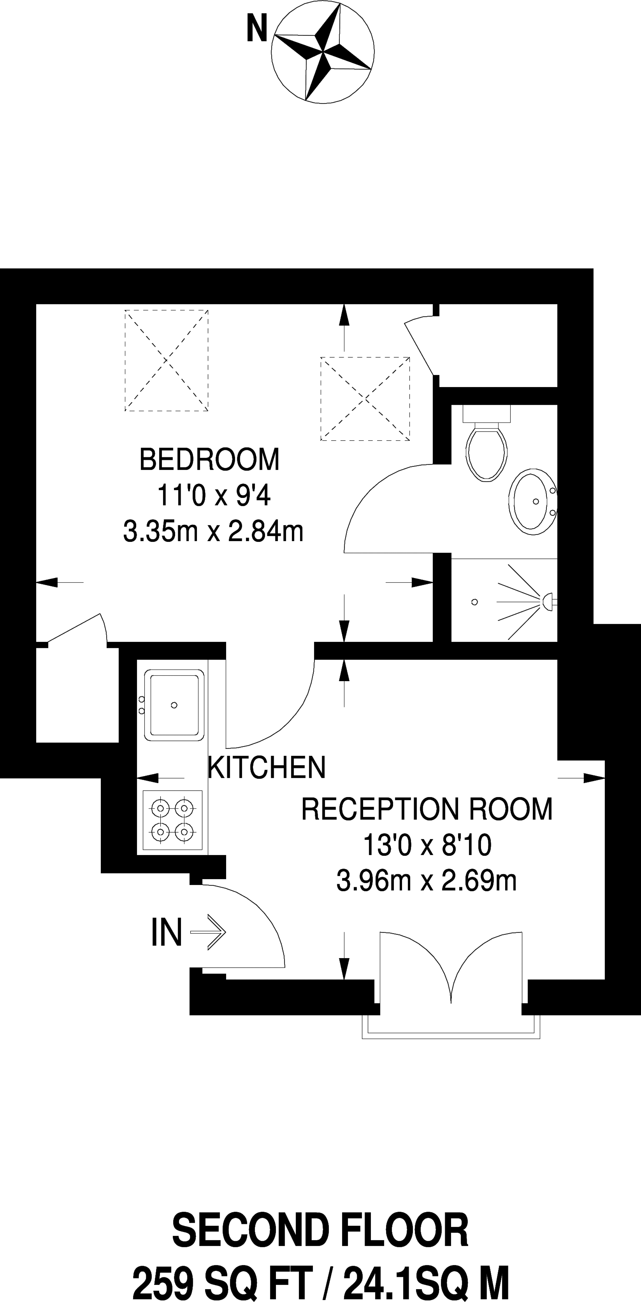 1 Bedrooms Flat to rent in Winchester Street, South Acton, London W3