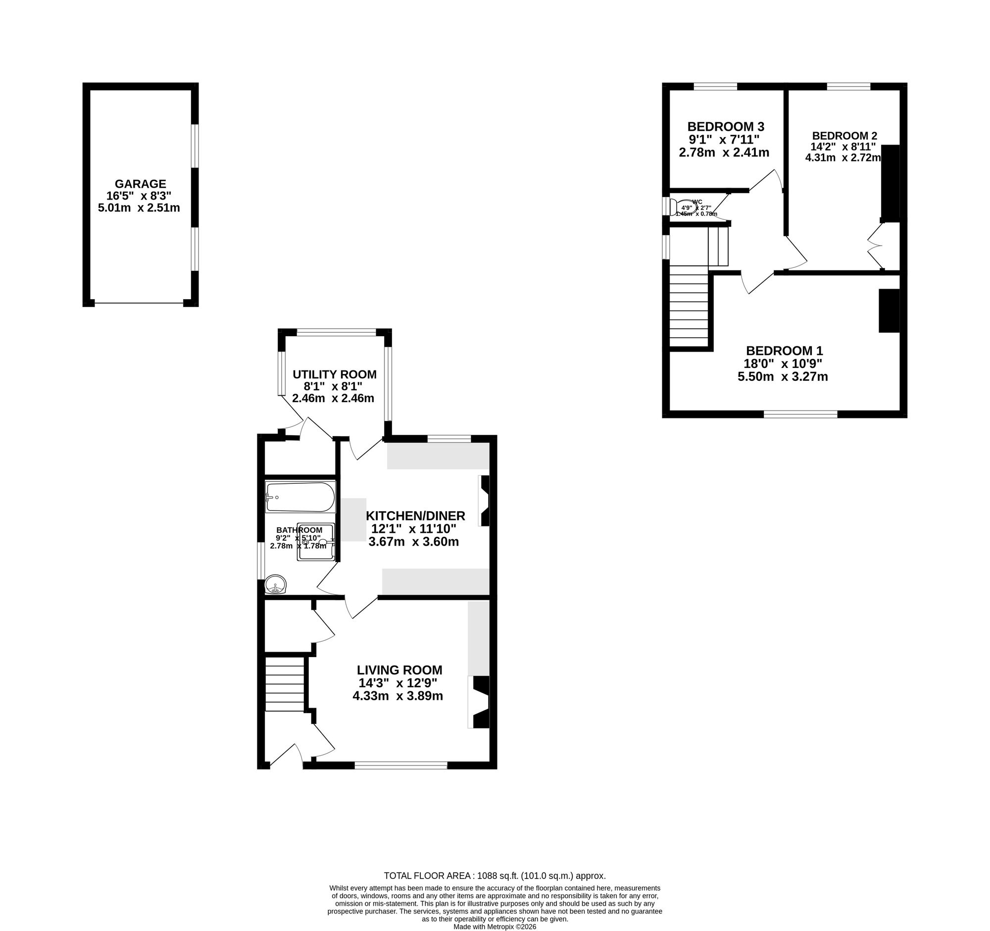 5 Wybunbury Road, Nantwich floorplan