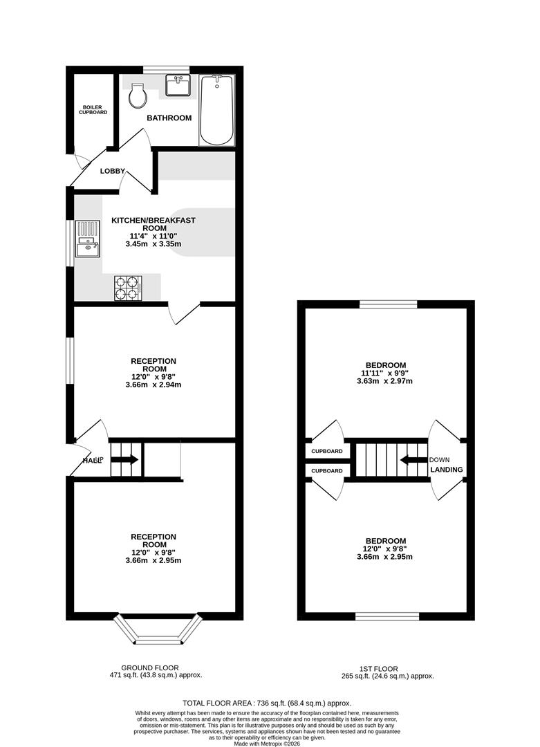102, Albert Road, Romford floorplan