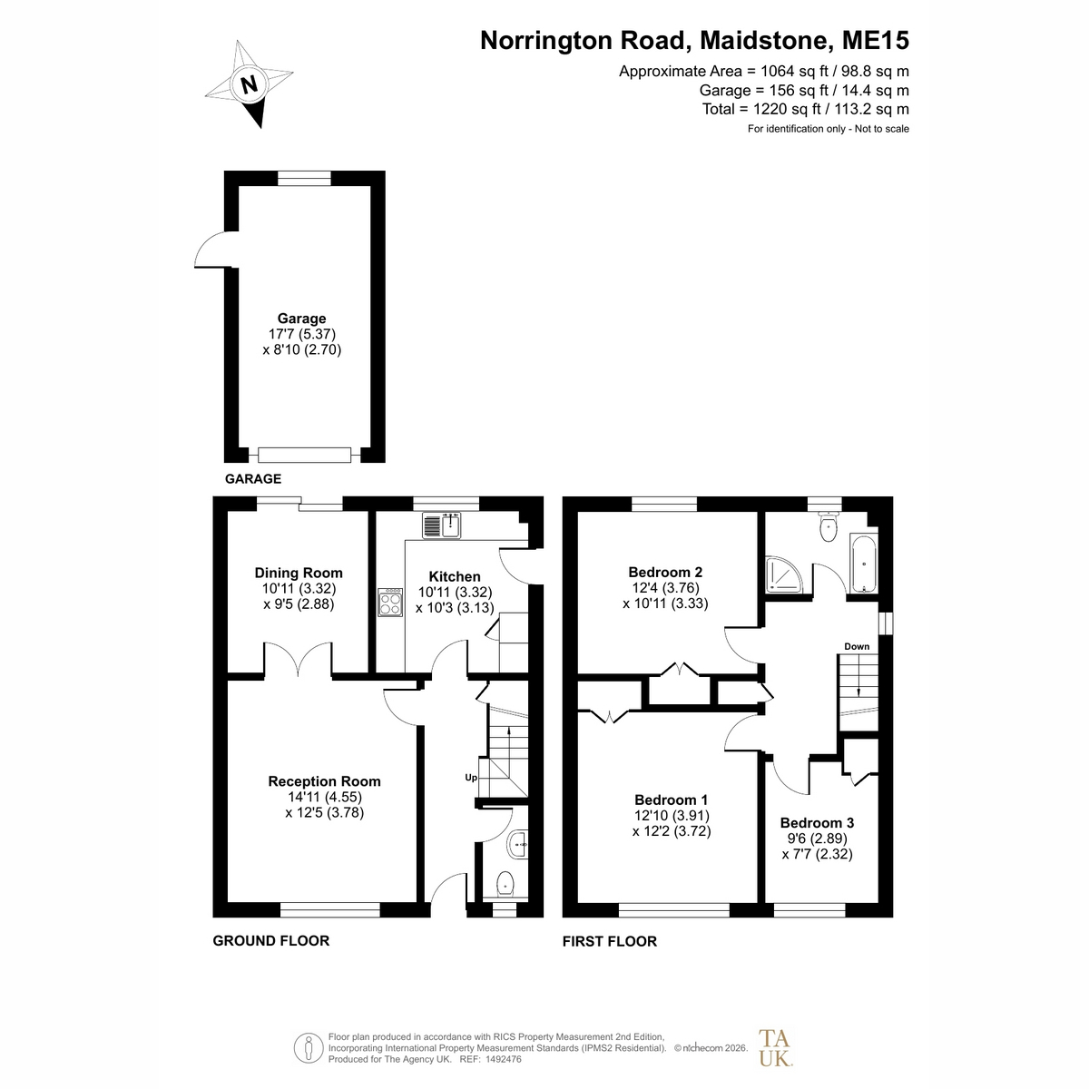 50, Norrington Road, Loose floorplan