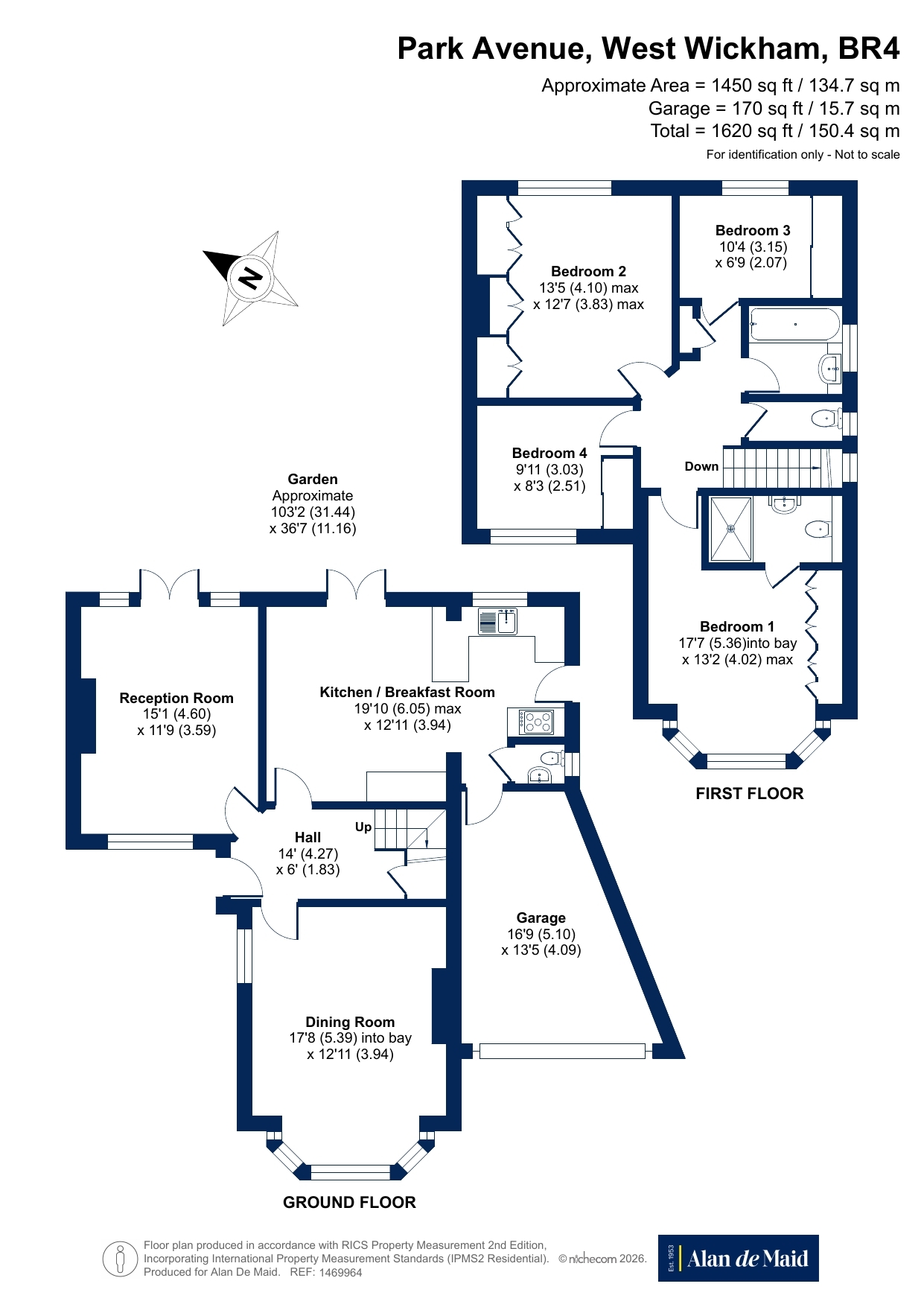 3, Park Avenue, West Wickham floorplan