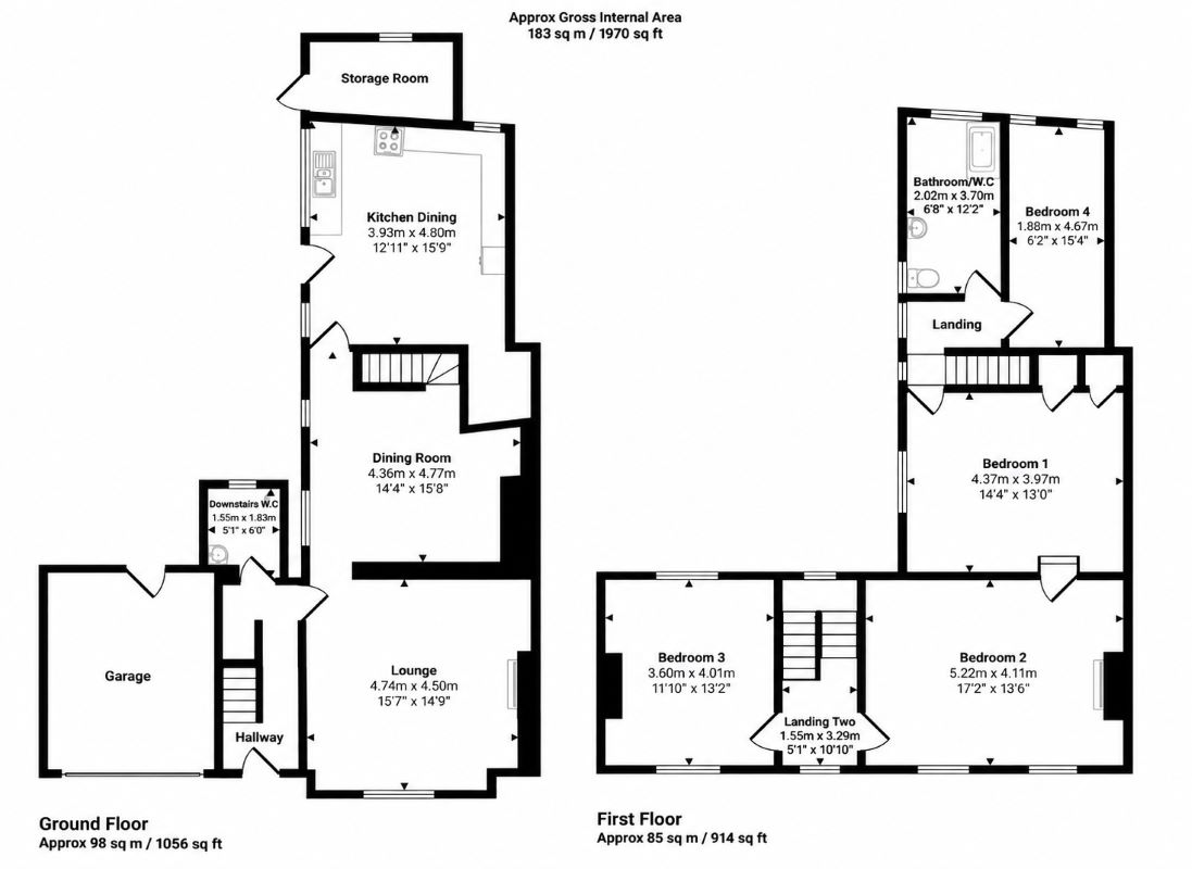 184 Yarm Road, Darlington floorplan