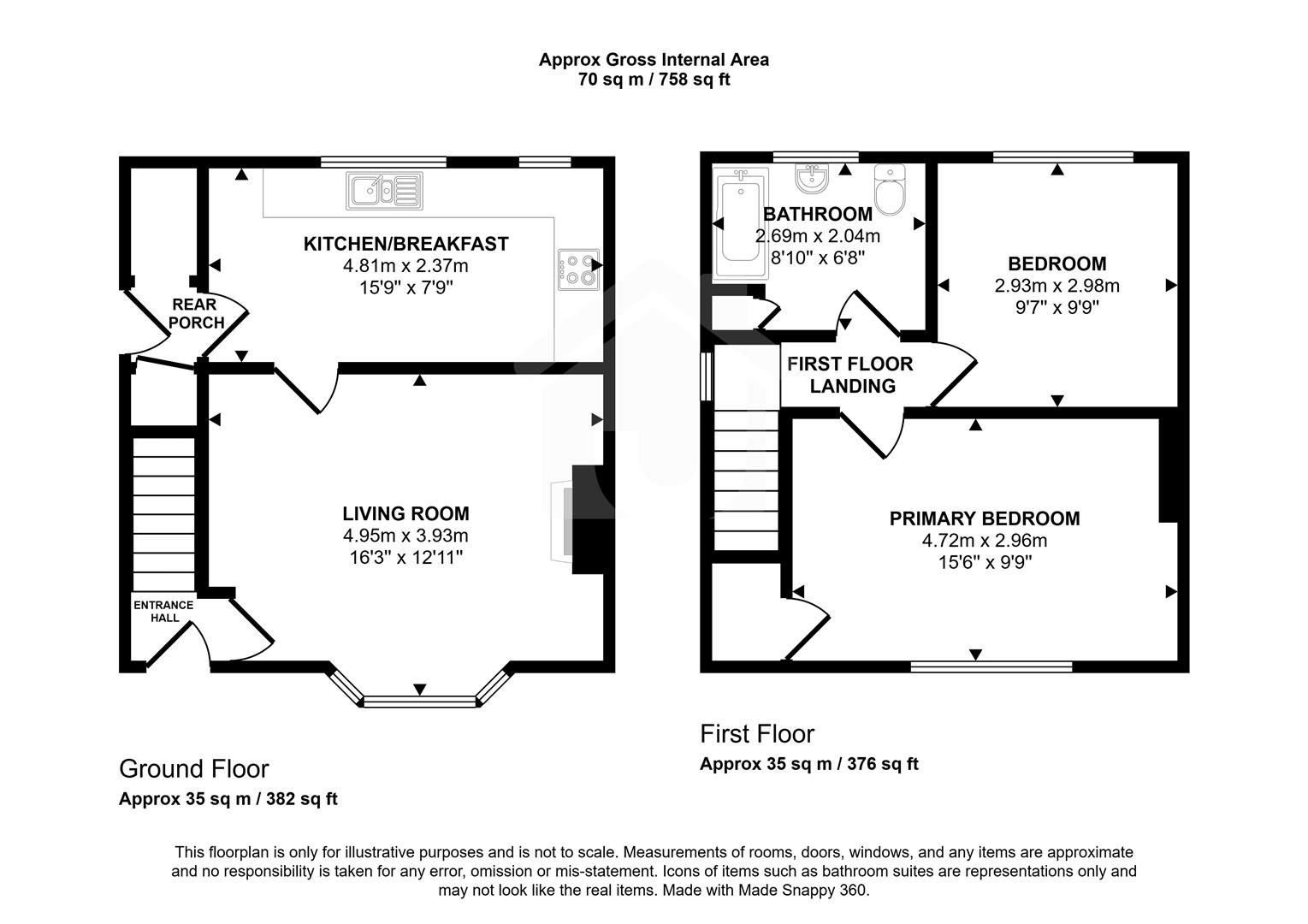 41, Newbold Road, Nuneaton floorplan