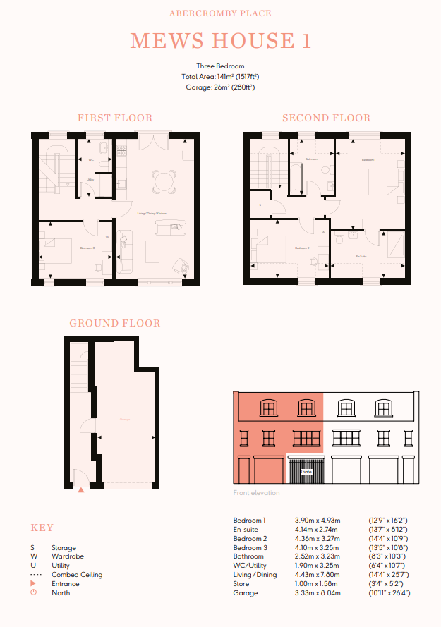 Mews House 1, Abercromby Place, Edinburgh EH3, 3 bedroom flat for sale