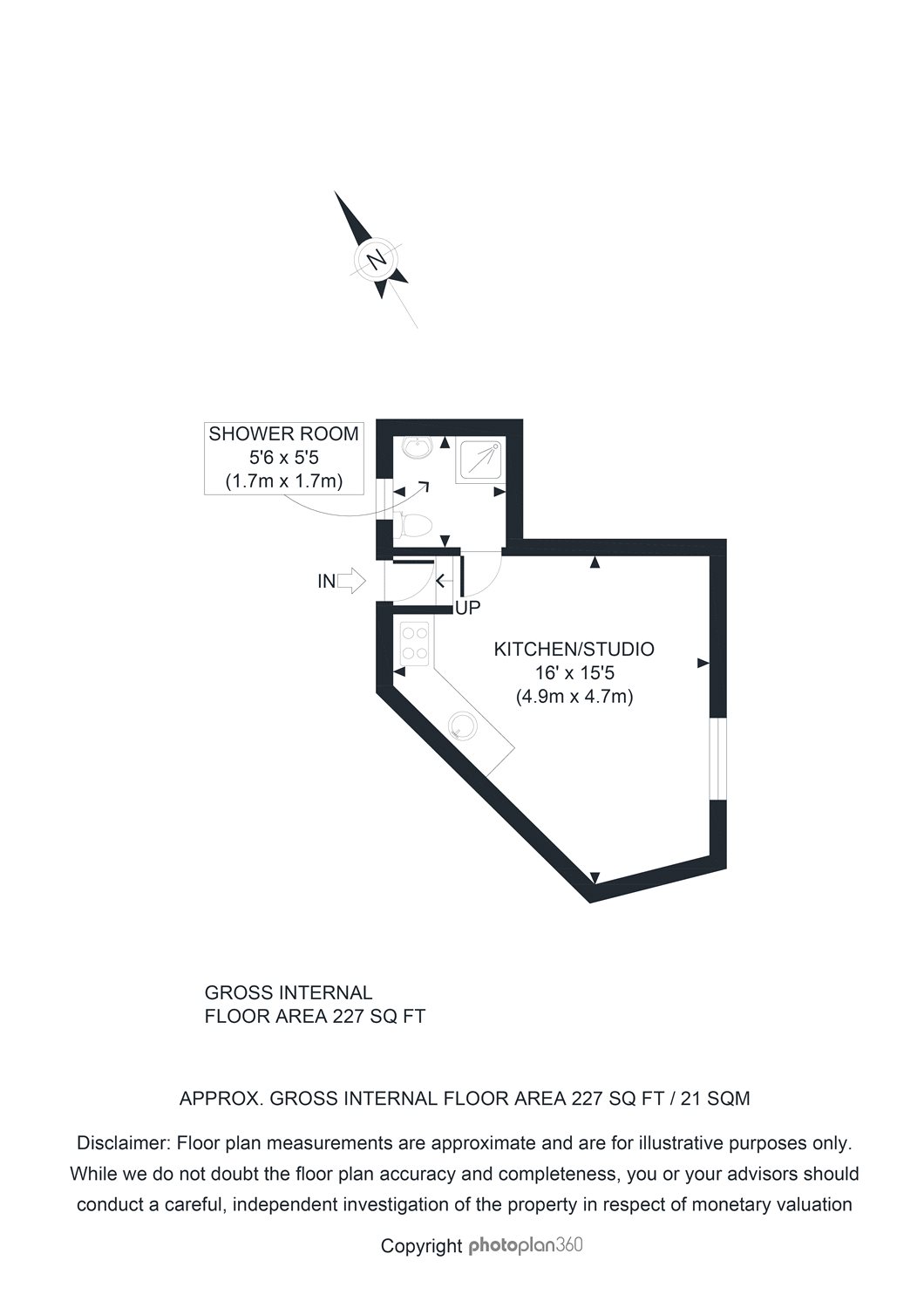 0 Bedrooms Studio to rent in Castellain Road, London W9