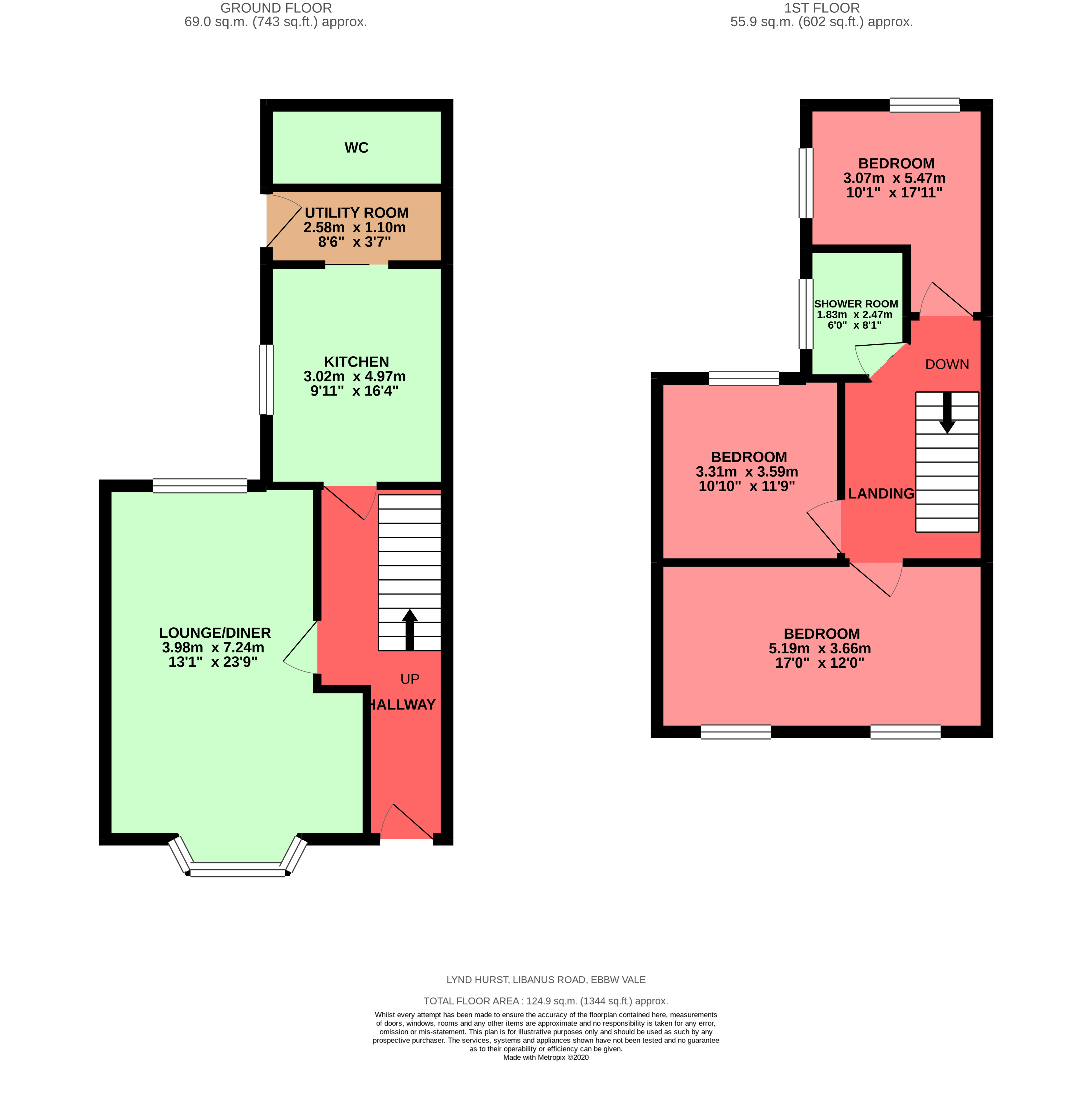 Libanus Road, Ebbw Vale, Blaenau Gwent NP23, 3 bedroom terraced house for sale 55959790