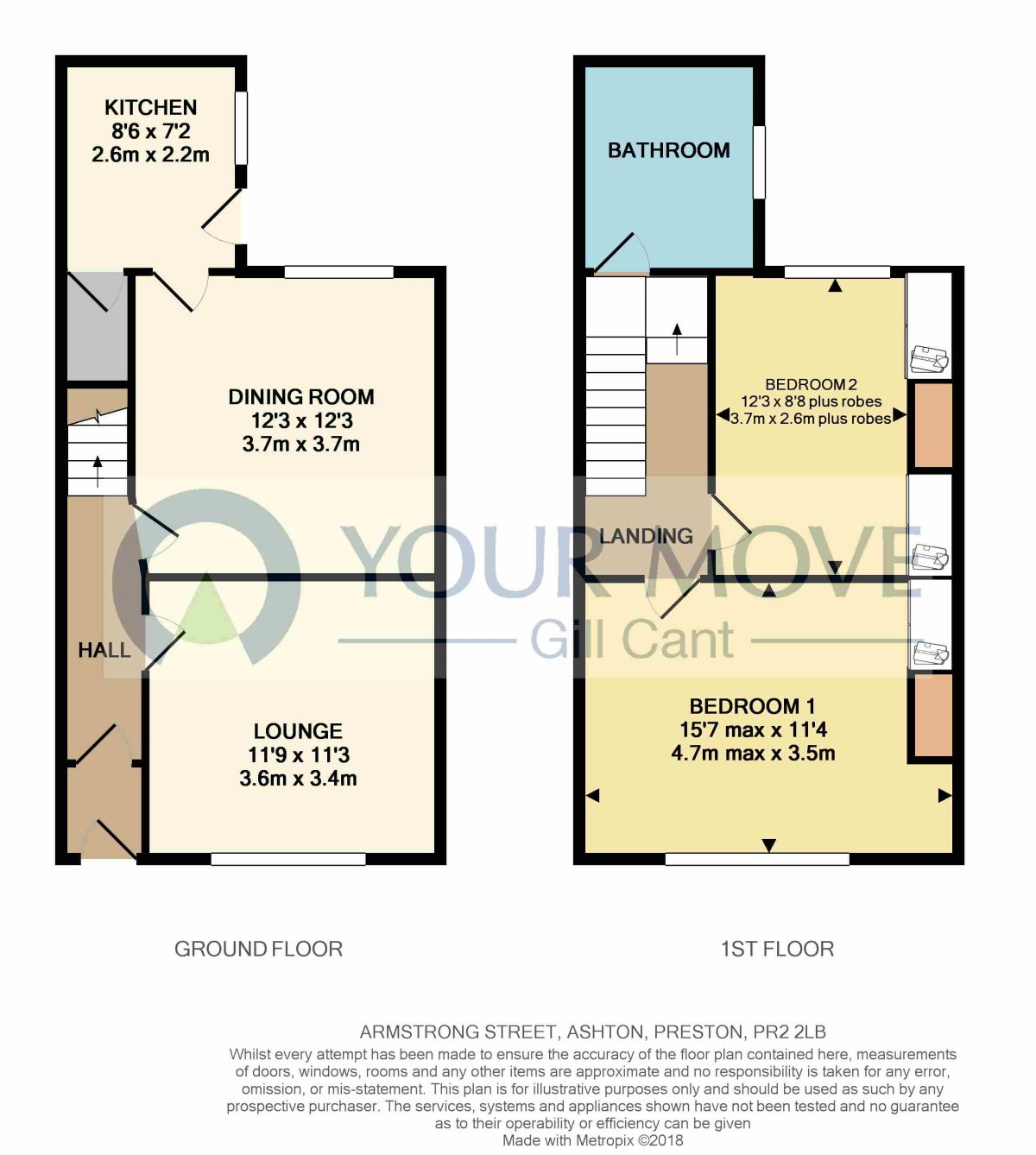 2 Bedrooms Terraced house for sale in Armstrong Street, Ashton-On-Ribble, Preston PR2