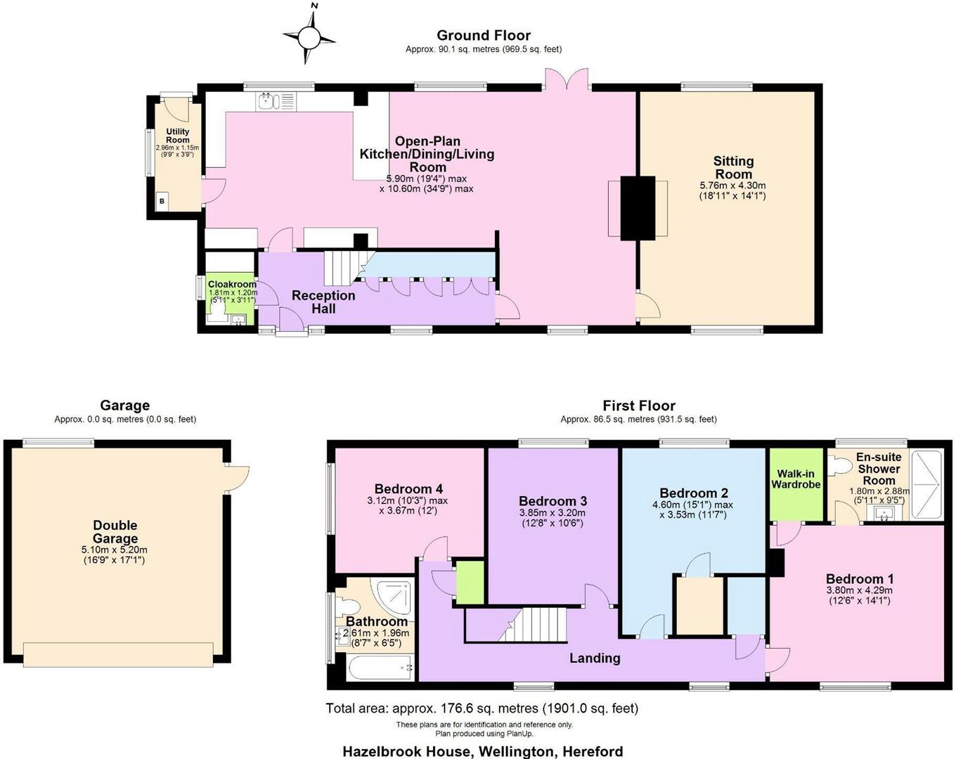 Hazelbrook, Wellington, Hereford floorplan