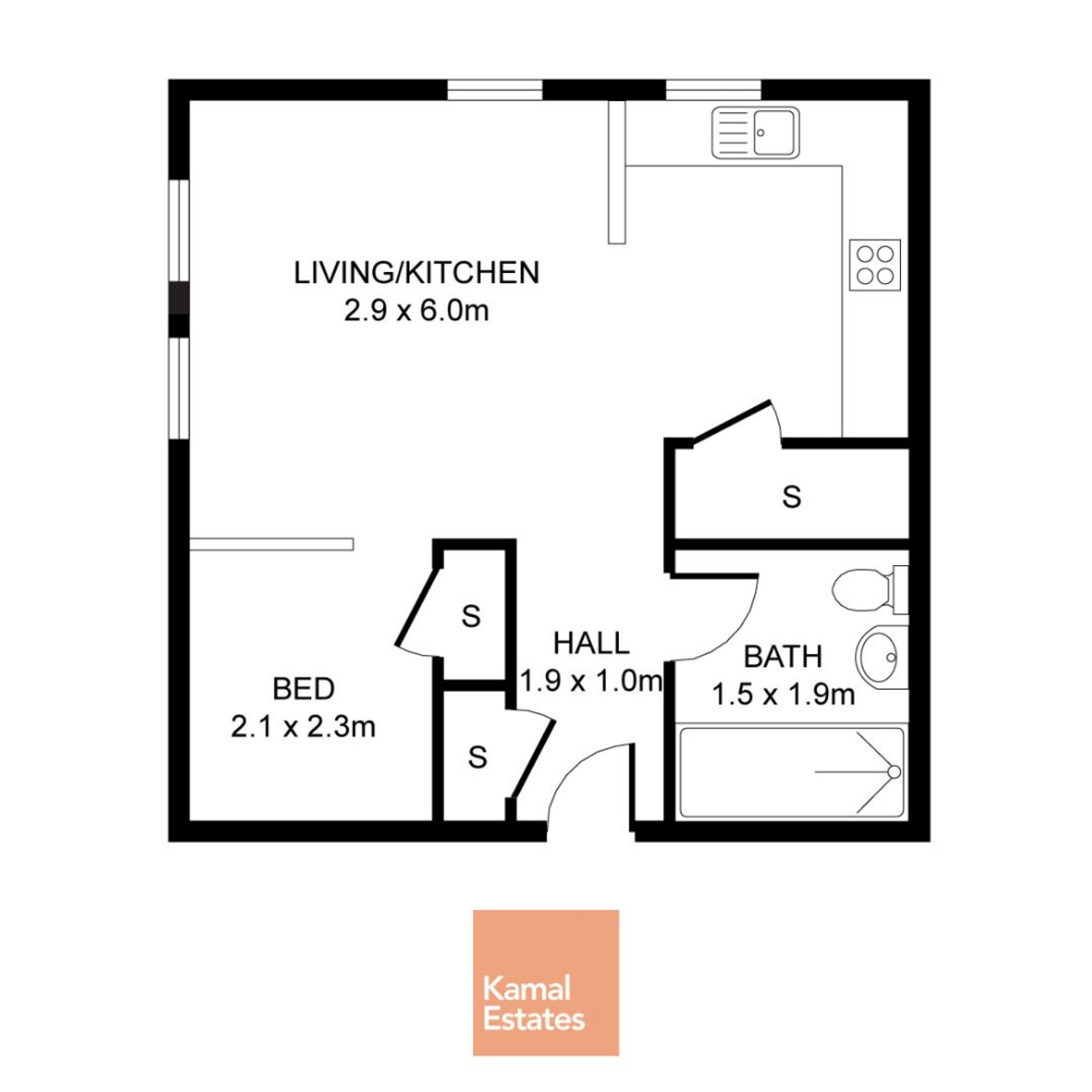 Flat A, 117, Budhill Avenue, Glasgow floorplan
