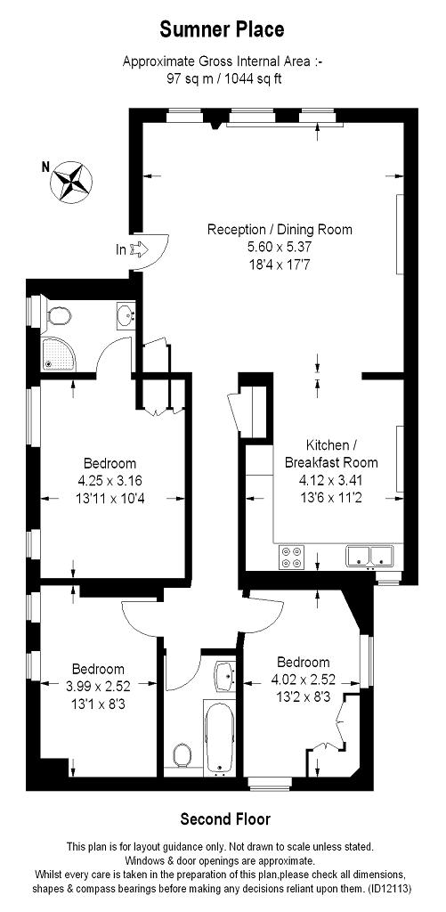 3 Bedrooms Flat to rent in Sumner Place, South Kensington, London SW7