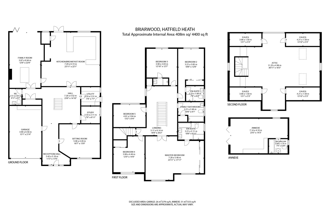Chelmsford Road, Hatfield Heath, Stortford CM22, 5 bedroom