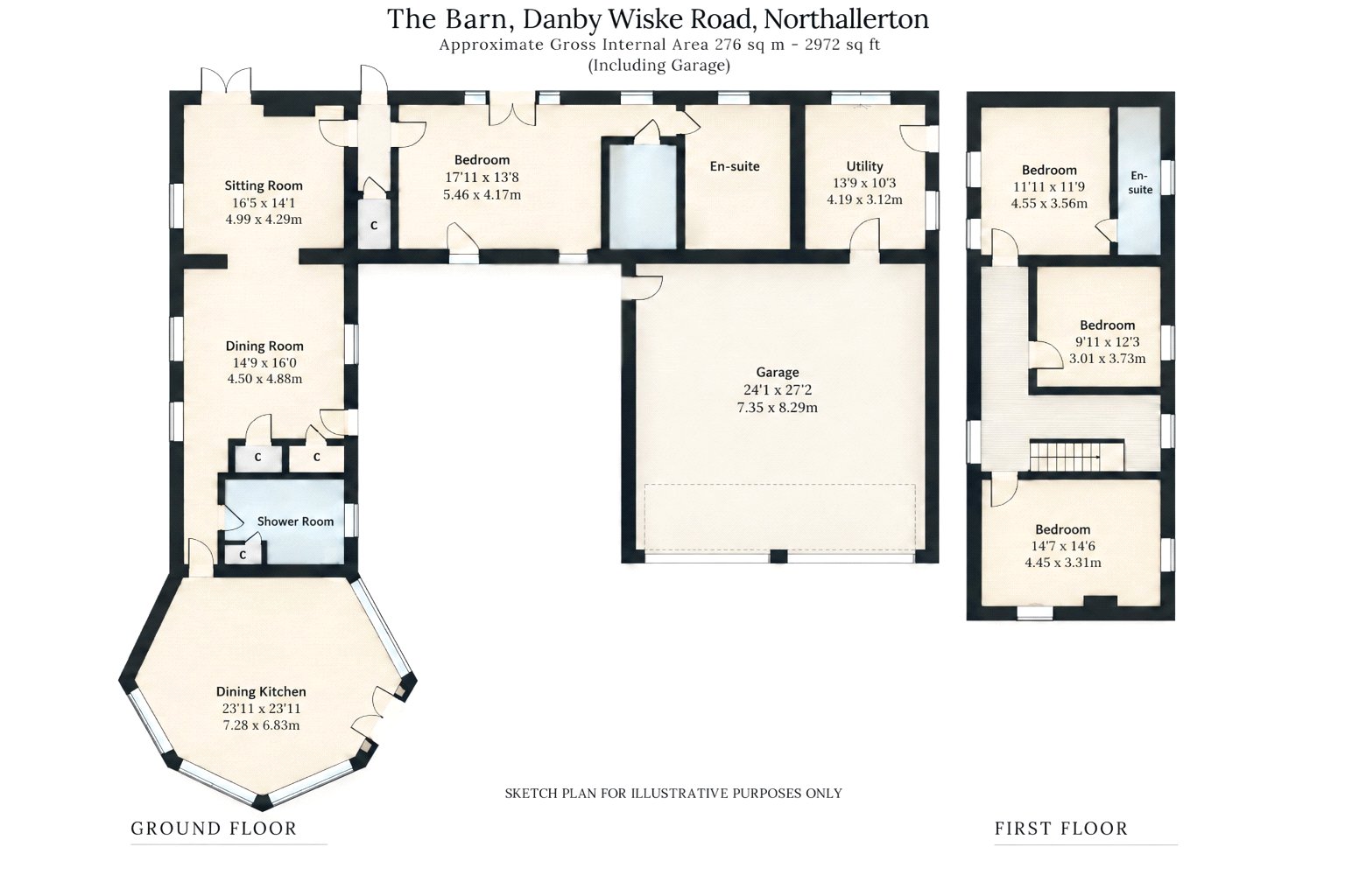 The Barn,, Danby Wiske Road, North Yorkshire floorplan