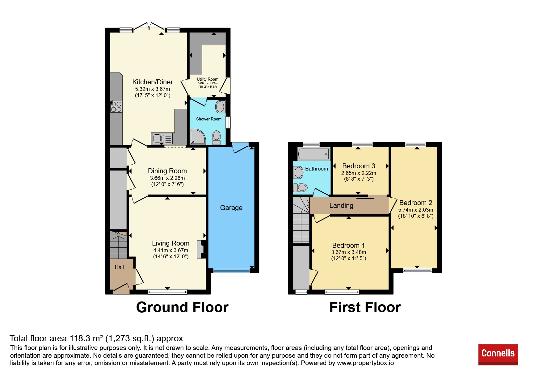 134, Montgomery Close, Bedford floorplan