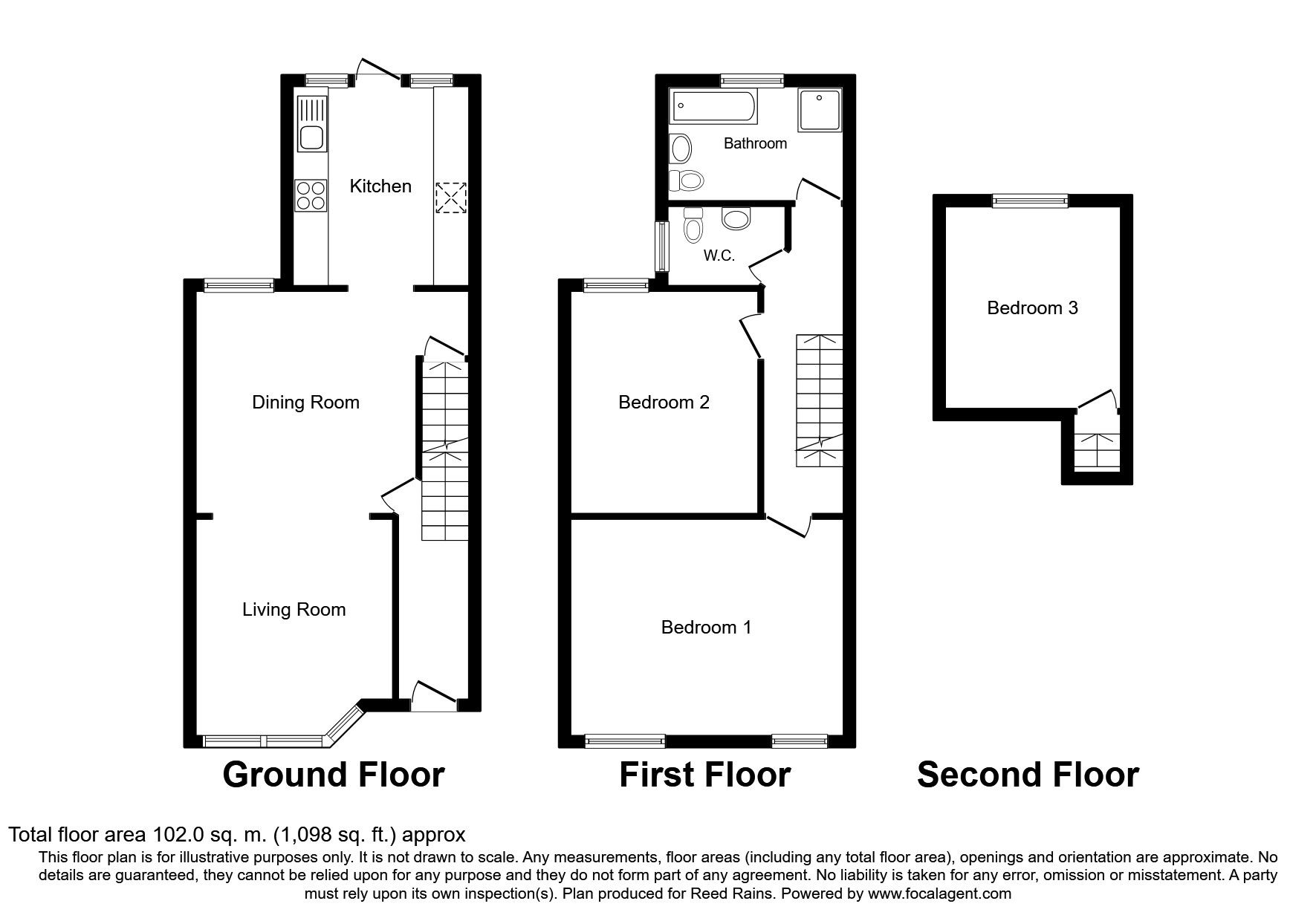 3 Bedrooms Terraced house for sale in Hugh Oldham Drive, Salford M7