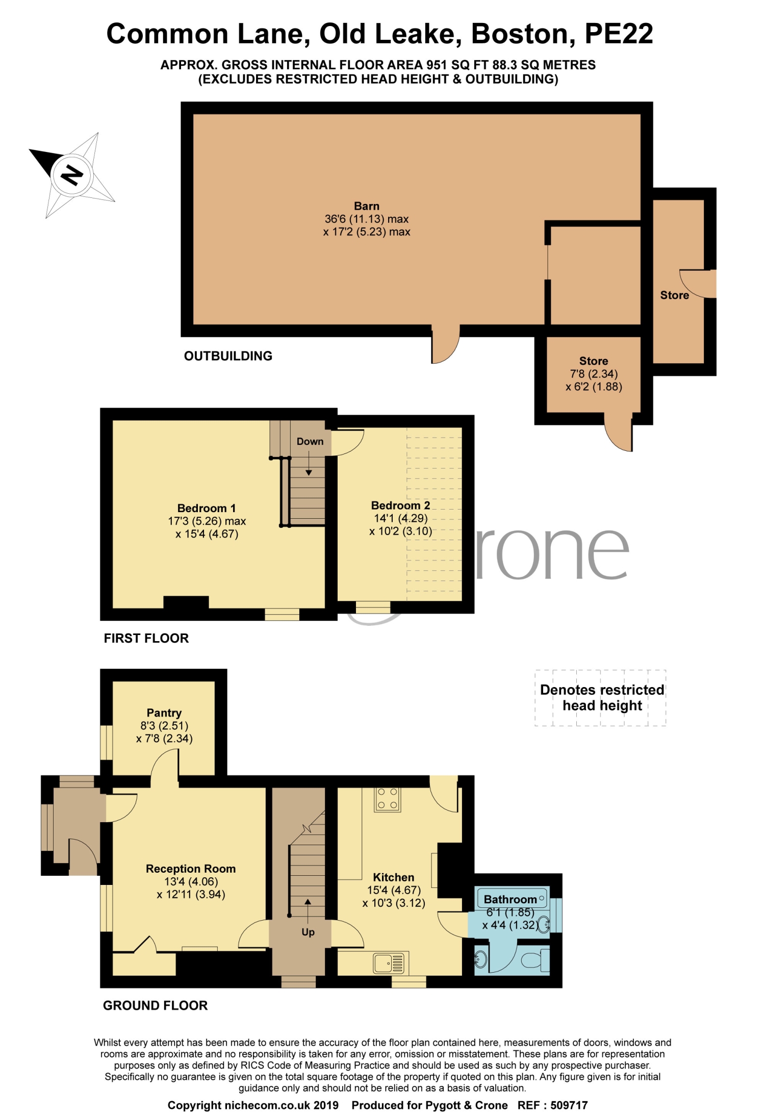 Ash Tree Barn, Common Lane, Boston floorplan