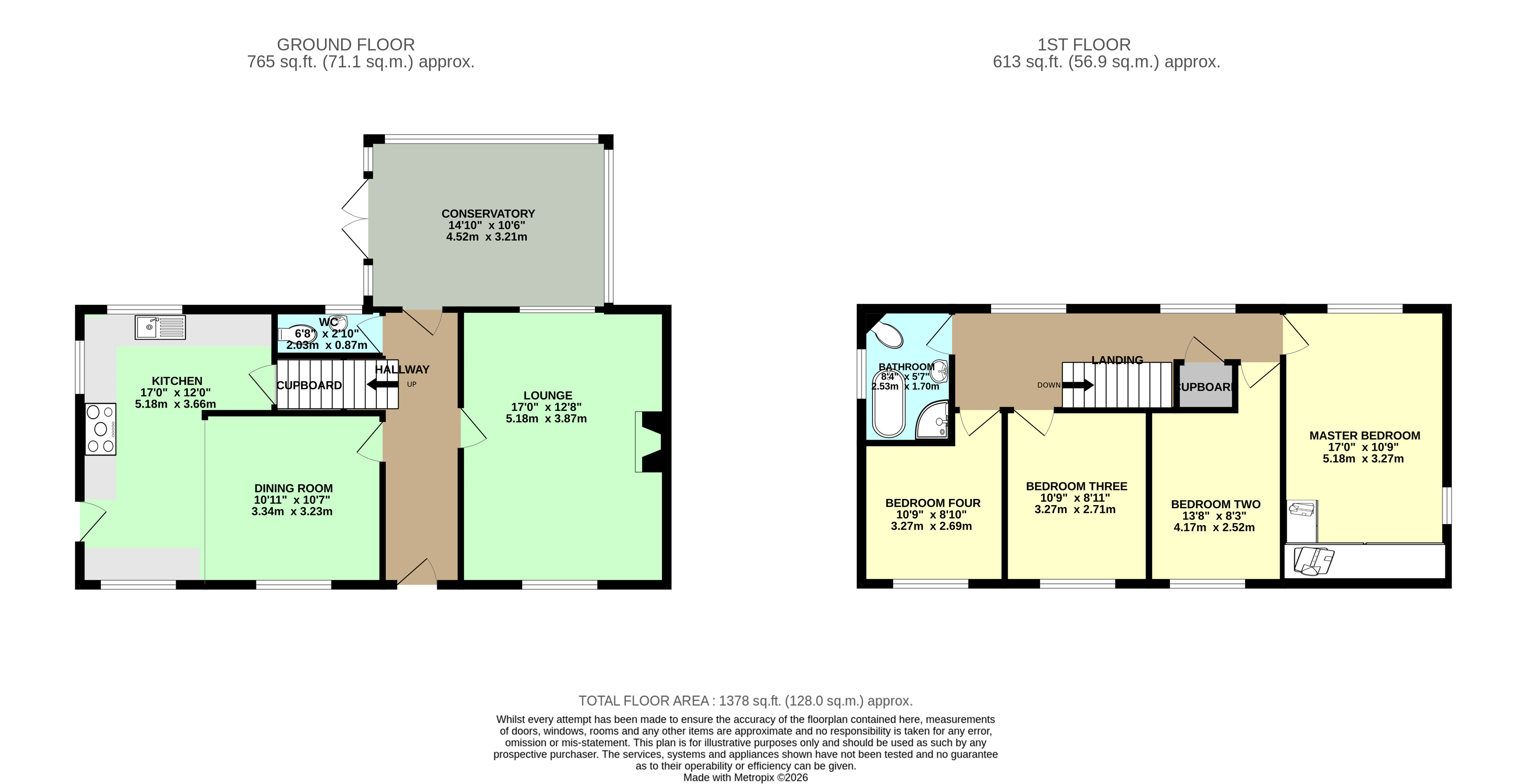 54, Main Street, Selby floorplan